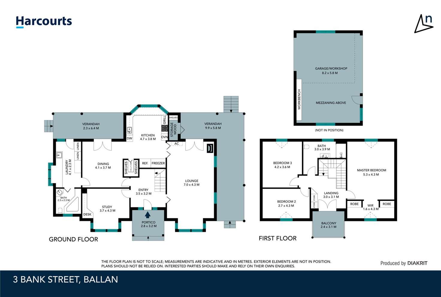 Floorplan of Homely house listing, 3 Bank Street, Ballan VIC 3342