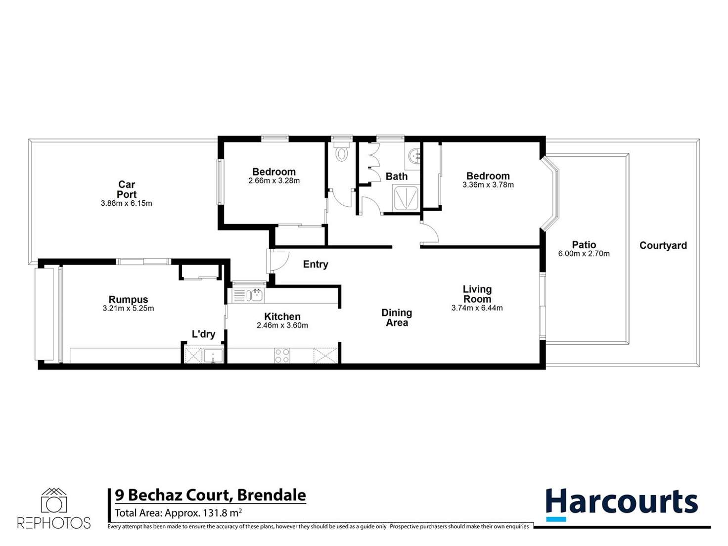 Floorplan of Homely villa listing, 9 Bechaz Court, Brendale QLD 4500