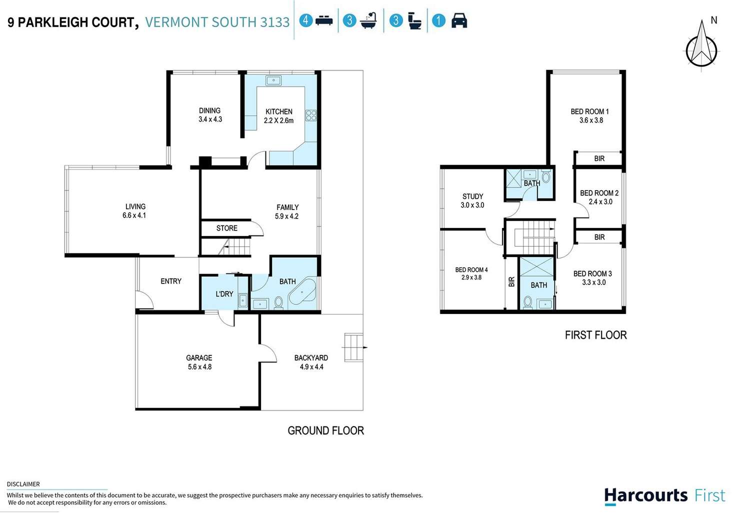 Floorplan of Homely house listing, 9 Parkleigh Court, Vermont South VIC 3133