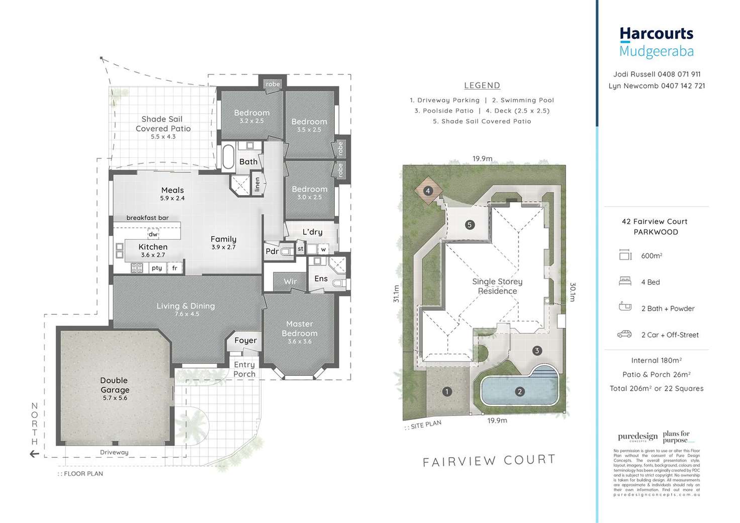 Floorplan of Homely house listing, 42 Fairview Court, Parkwood QLD 4214