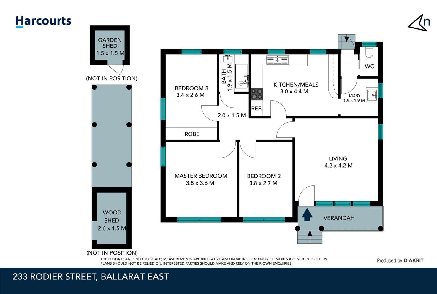 Floorplan of Homely house listing, 233 Rodier Street, Ballarat East VIC 3350