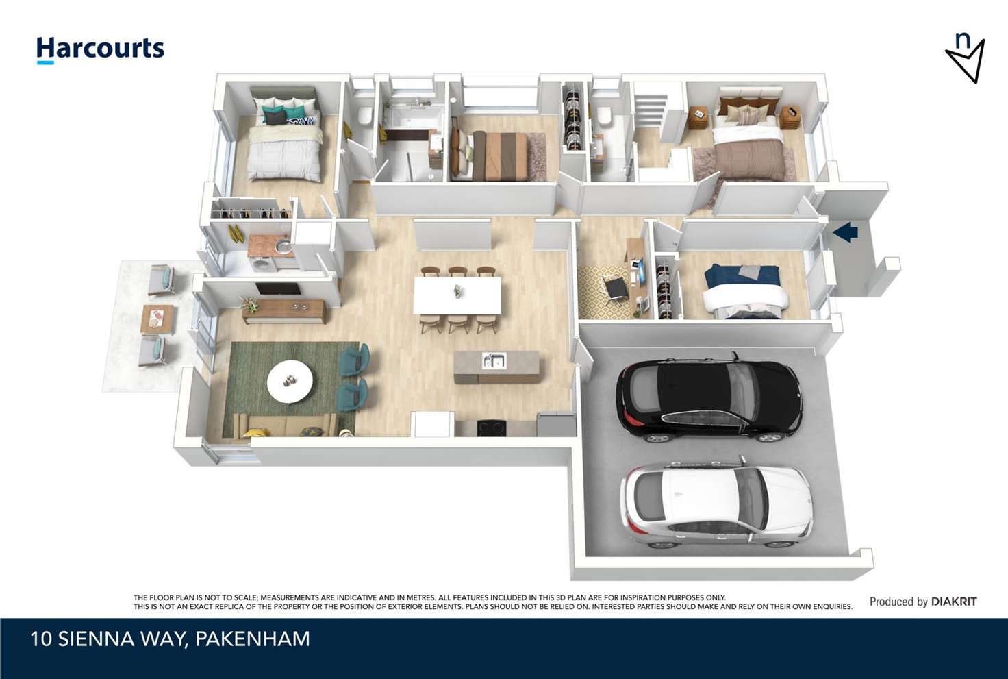 Floorplan of Homely house listing, 10 Sienna Way, Pakenham VIC 3810