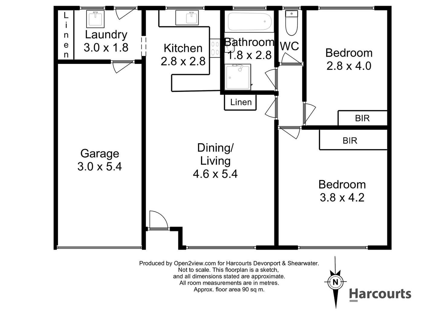 Floorplan of Homely unit listing, 2/139 Gunn Street, Devonport TAS 7310