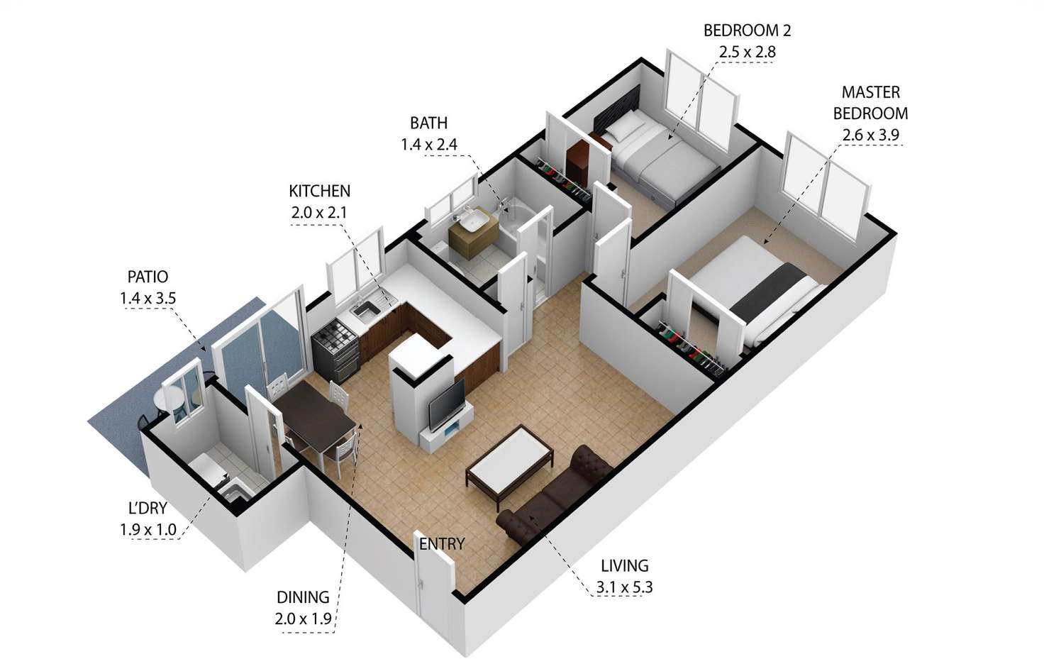 Floorplan of Homely unit listing, 11/1 Lavinia Place, Ambarvale NSW 2560