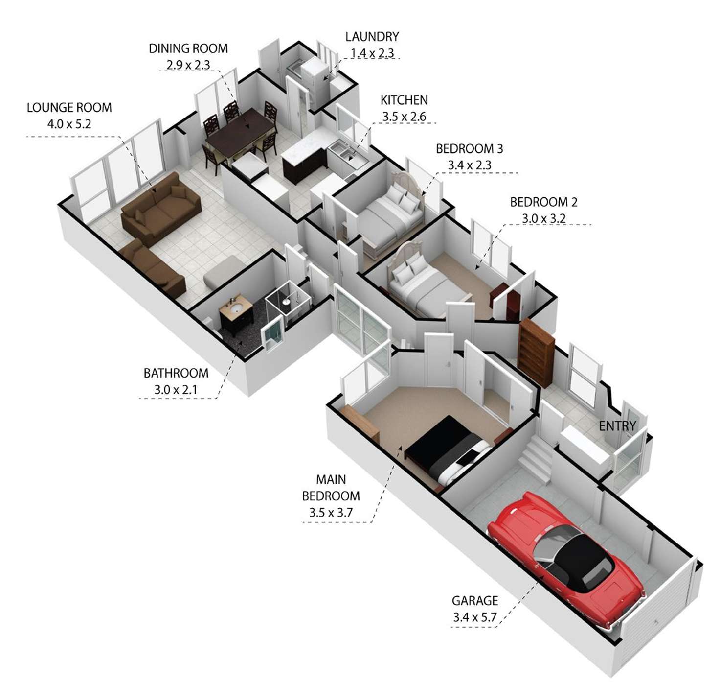 Floorplan of Homely house listing, 7A Hannah Place, Mount Annan NSW 2567