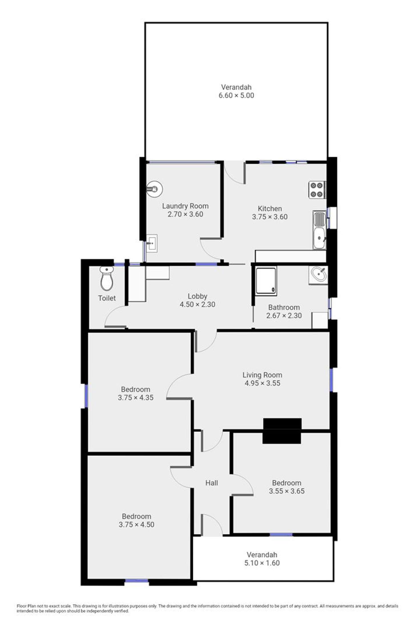 Floorplan of Homely house listing, 60 Fourth Street, Orroroo SA 5431