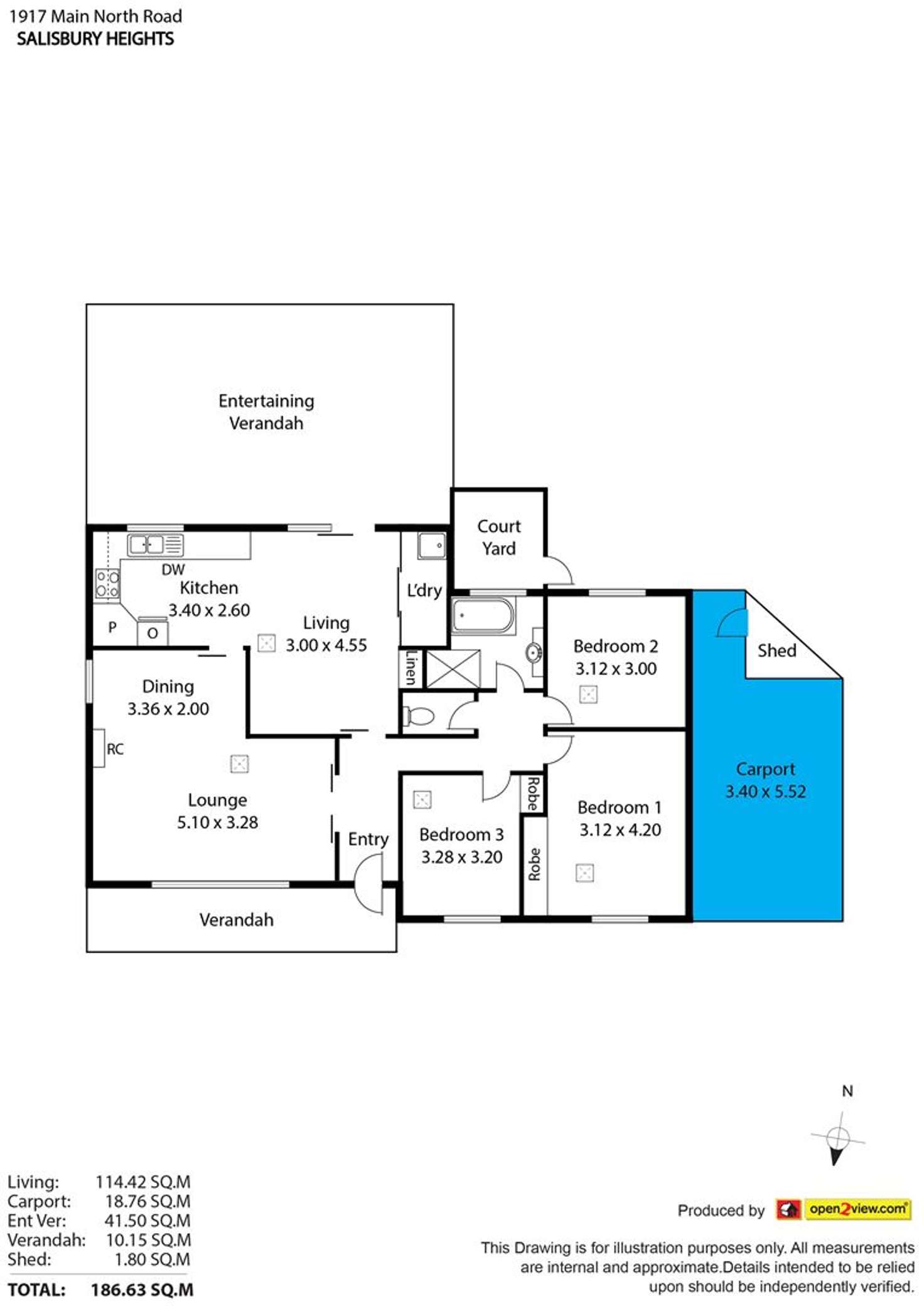 Floorplan of Homely house listing, 1917 Main North Road, Salisbury Heights SA 5109