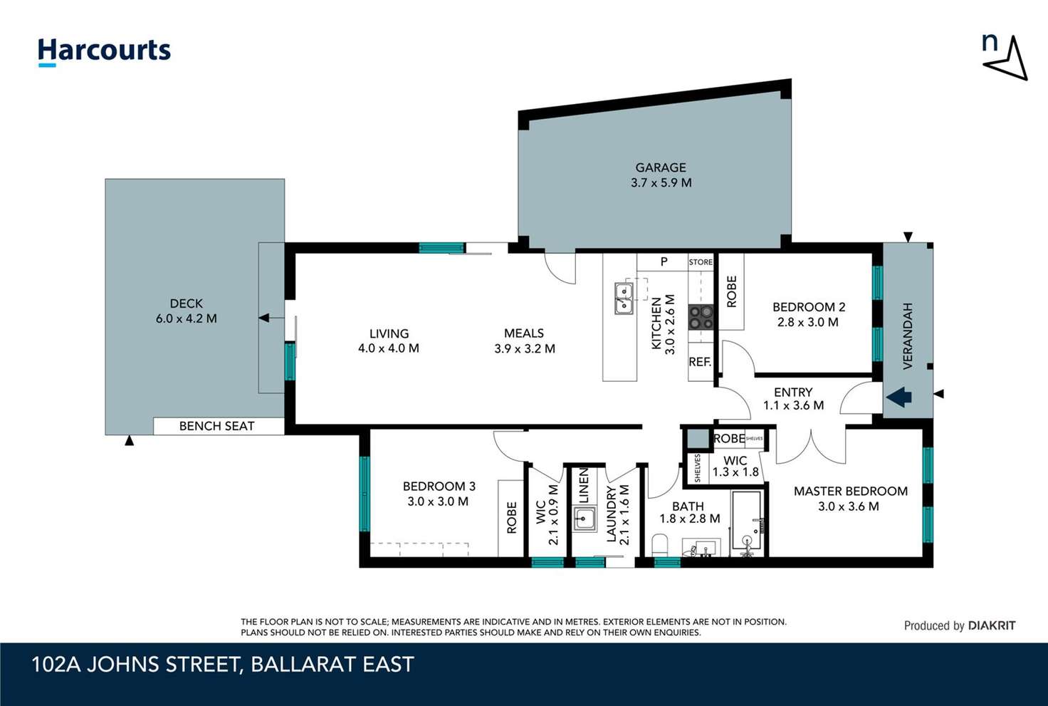 Floorplan of Homely house listing, 102a Johns Street, Ballarat East VIC 3350