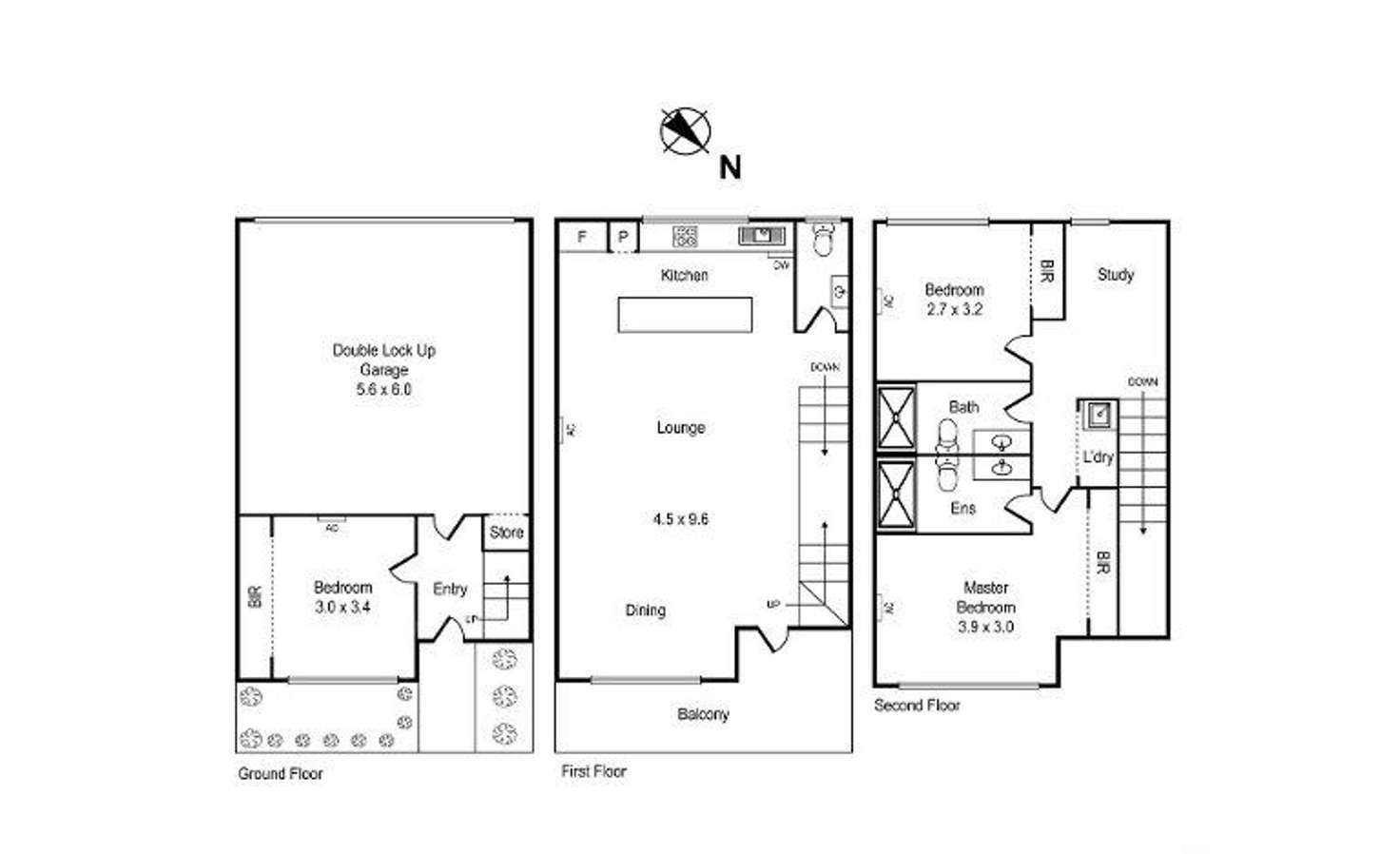 Floorplan of Homely townhouse listing, 18B Park Street, Mordialloc VIC 3195