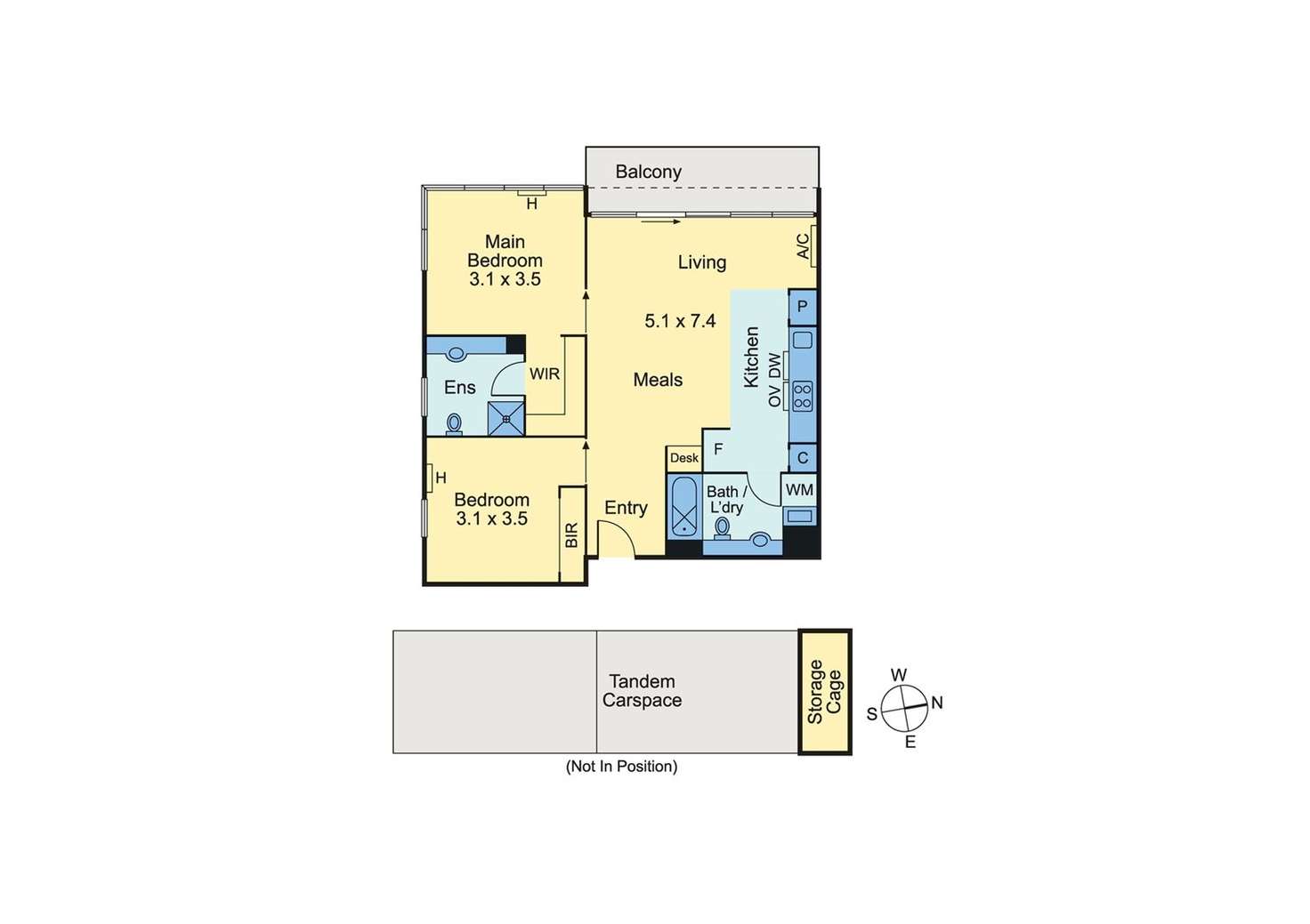 Floorplan of Homely apartment listing, 18/45 Church Street, Hawthorn VIC 3122