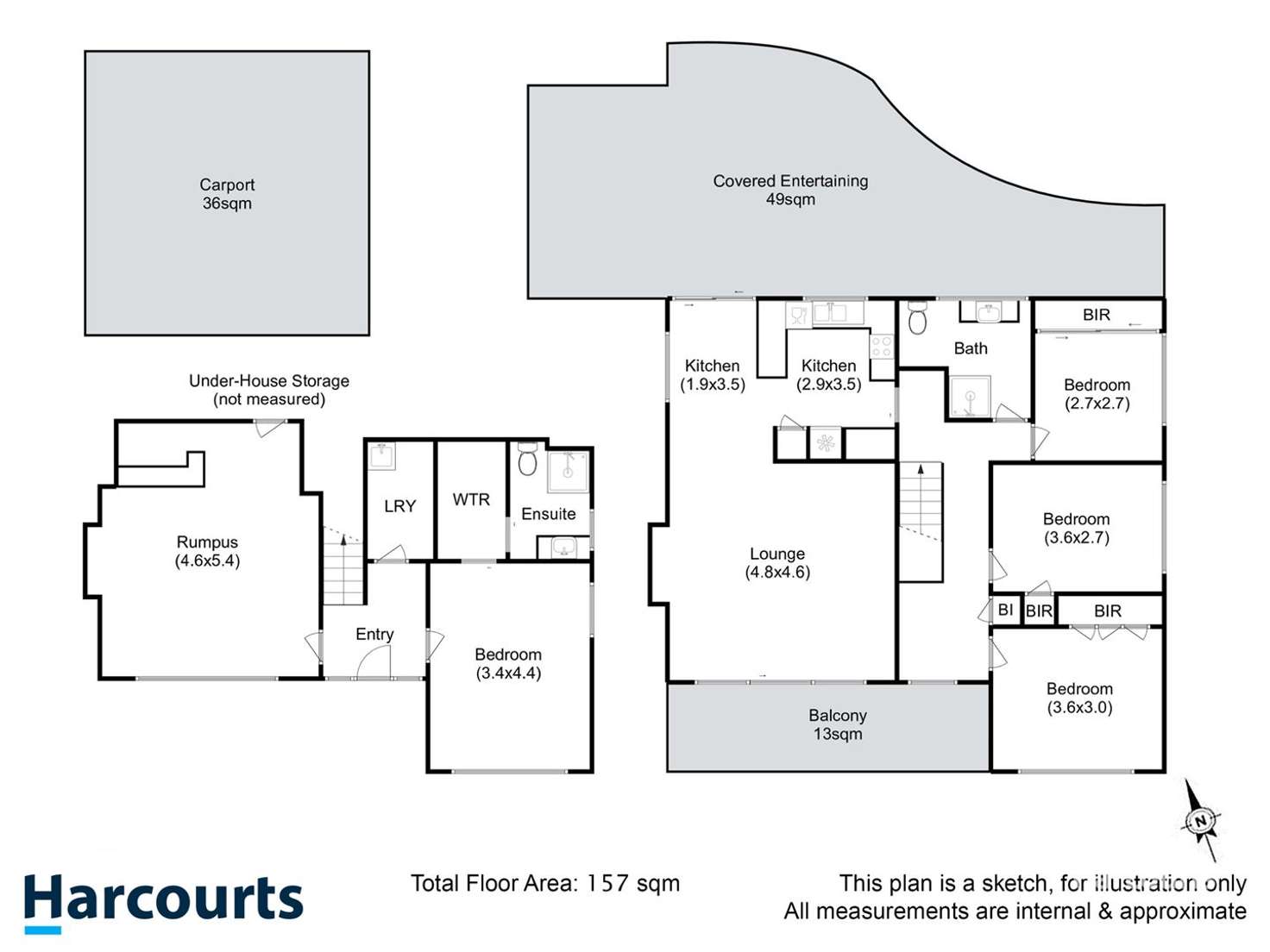 Floorplan of Homely house listing, 48 Karoola Road, Lindisfarne TAS 7015