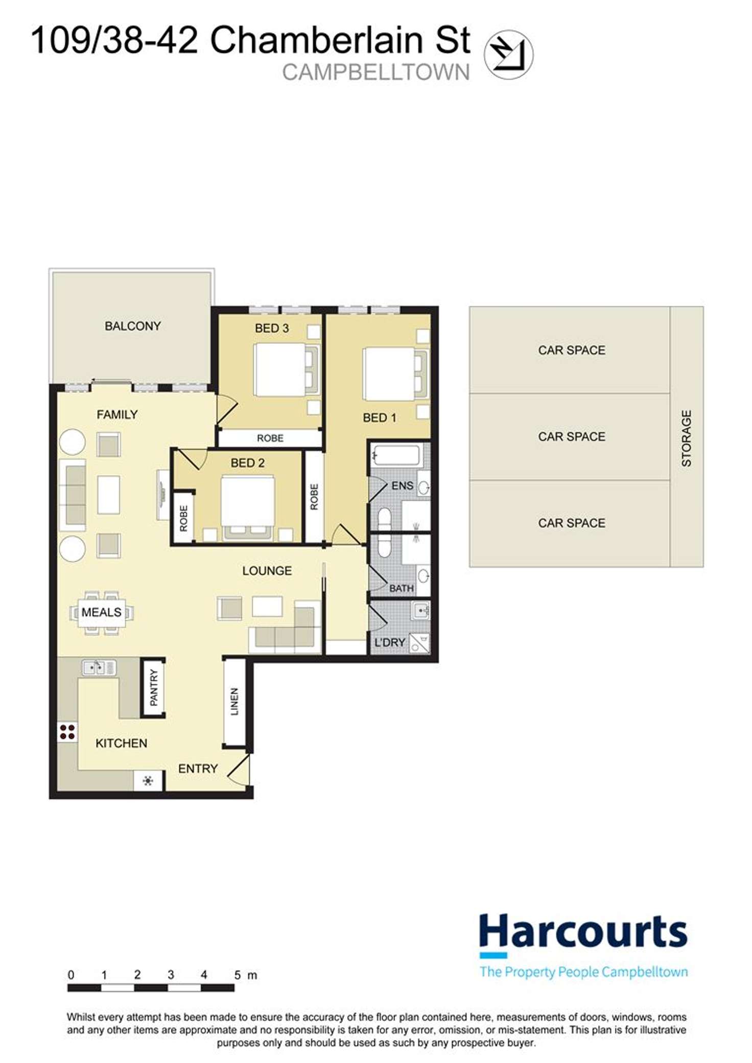 Floorplan of Homely unit listing, 109/38-42 Chamberlain Street, Campbelltown NSW 2560
