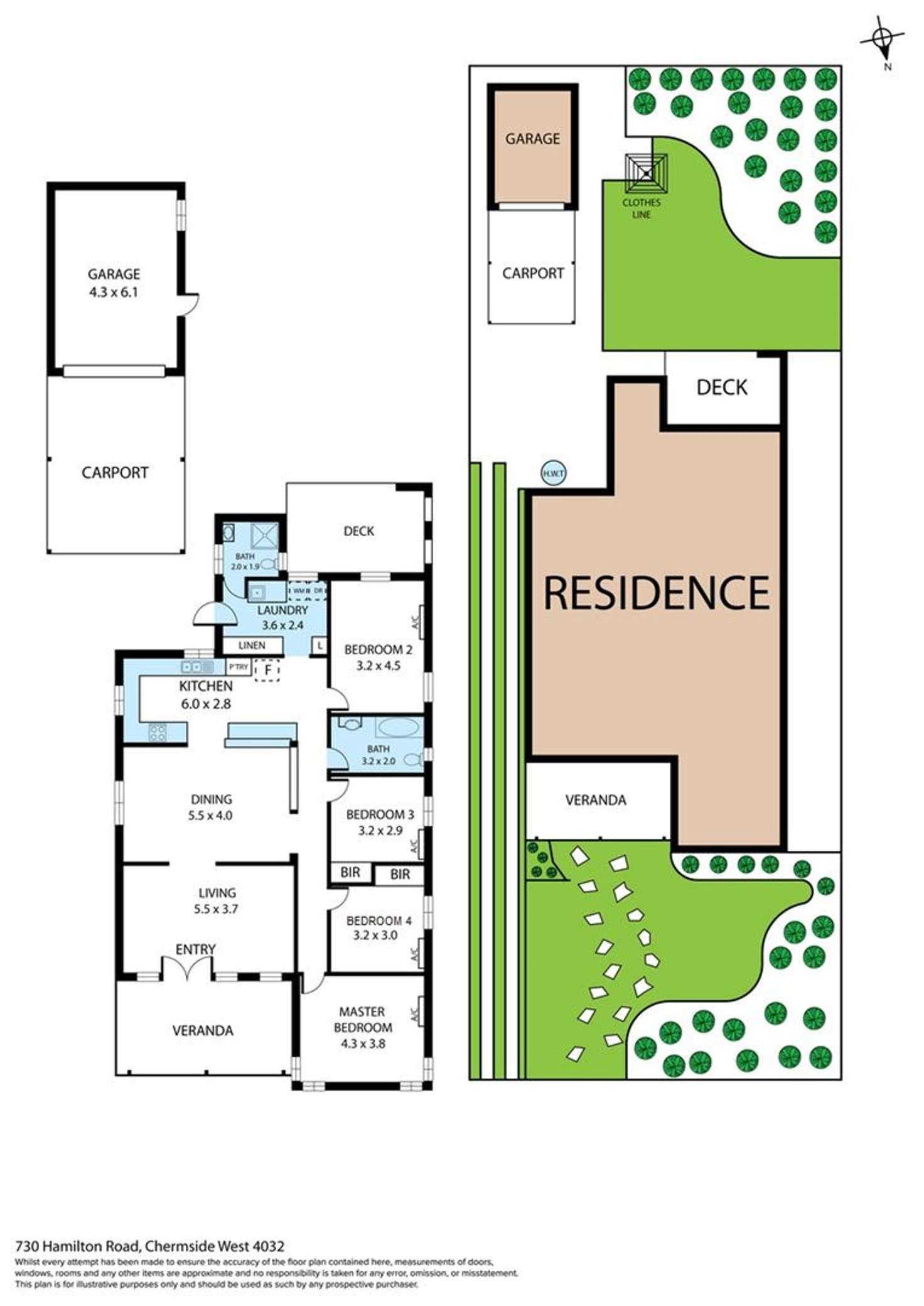 Floorplan of Homely house listing, 730 Hamilton Road, Chermside West QLD 4032