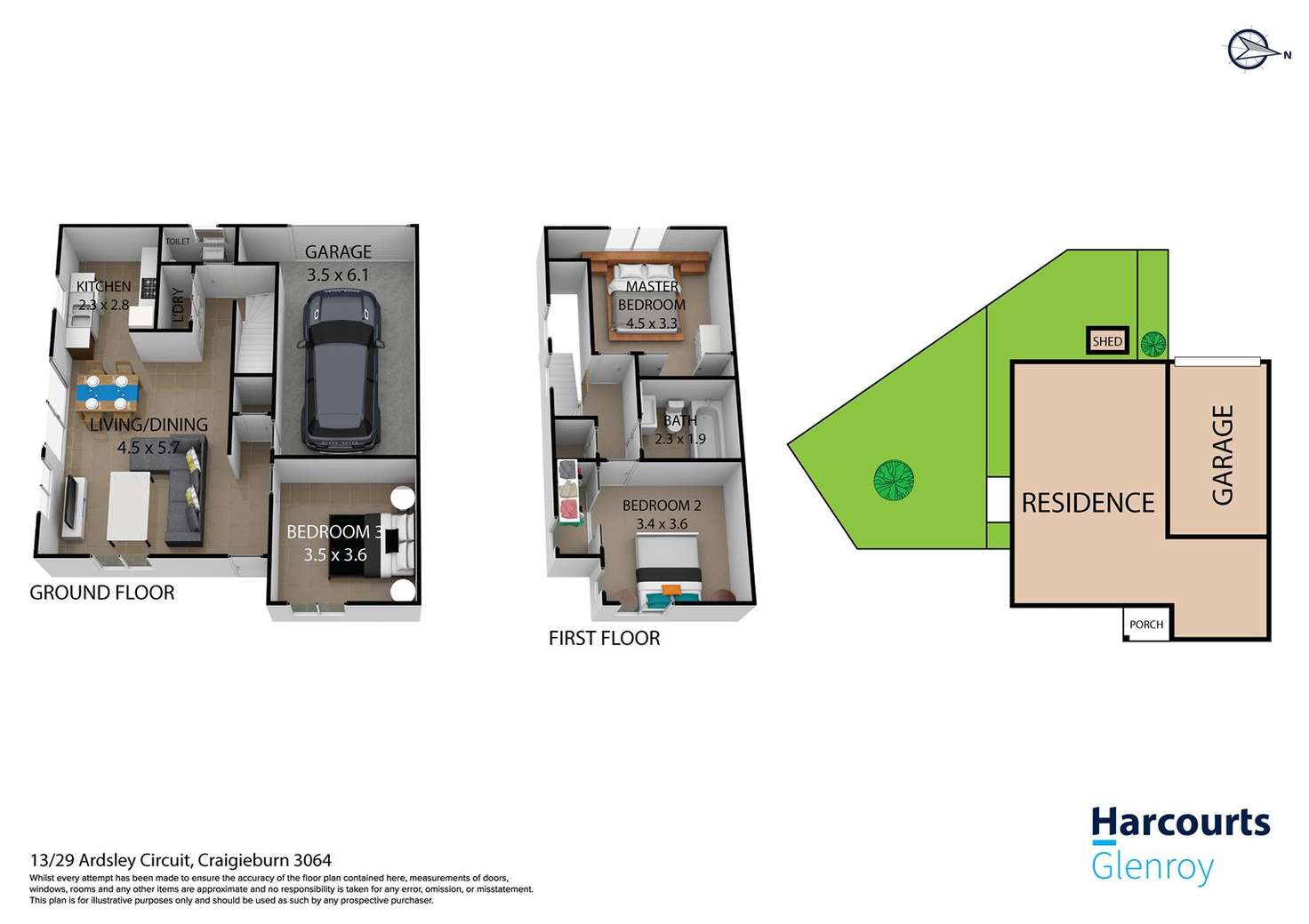 Floorplan of Homely townhouse listing, 13/29 Ardsley Circuit, Craigieburn VIC 3064