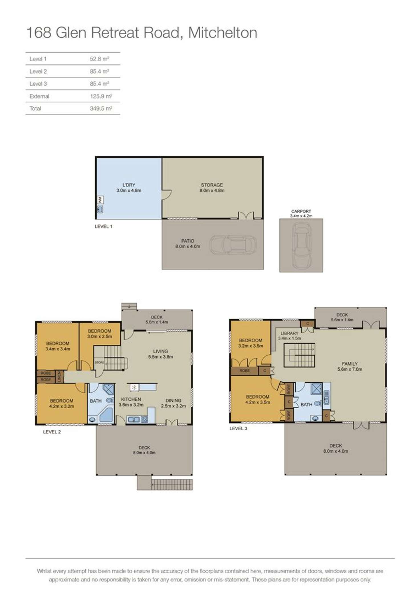 Floorplan of Homely house listing, 168 Glen Retreat Road, Mitchelton QLD 4053