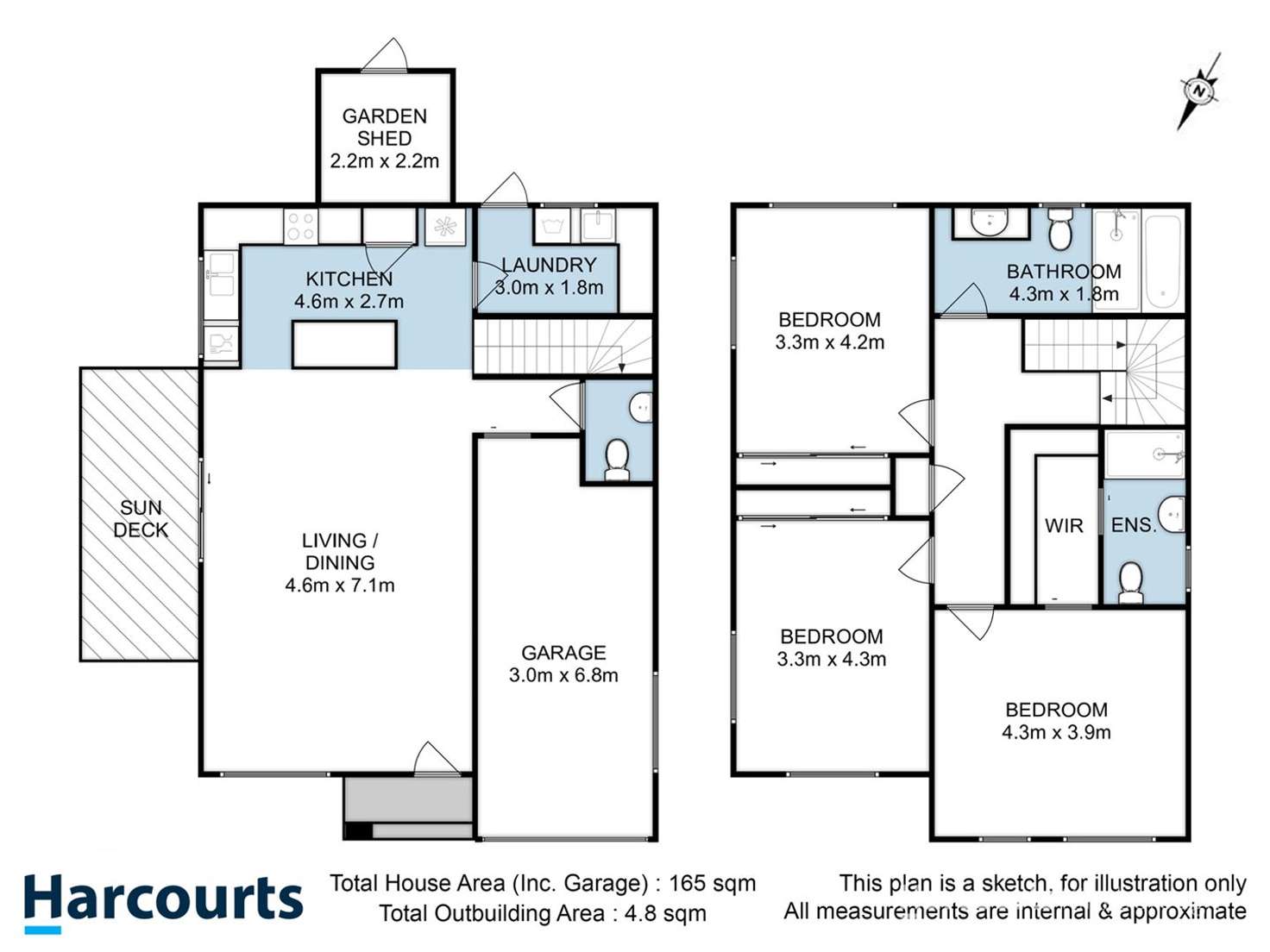Floorplan of Homely unit listing, 2/131 Redwood Road, Kingston TAS 7050