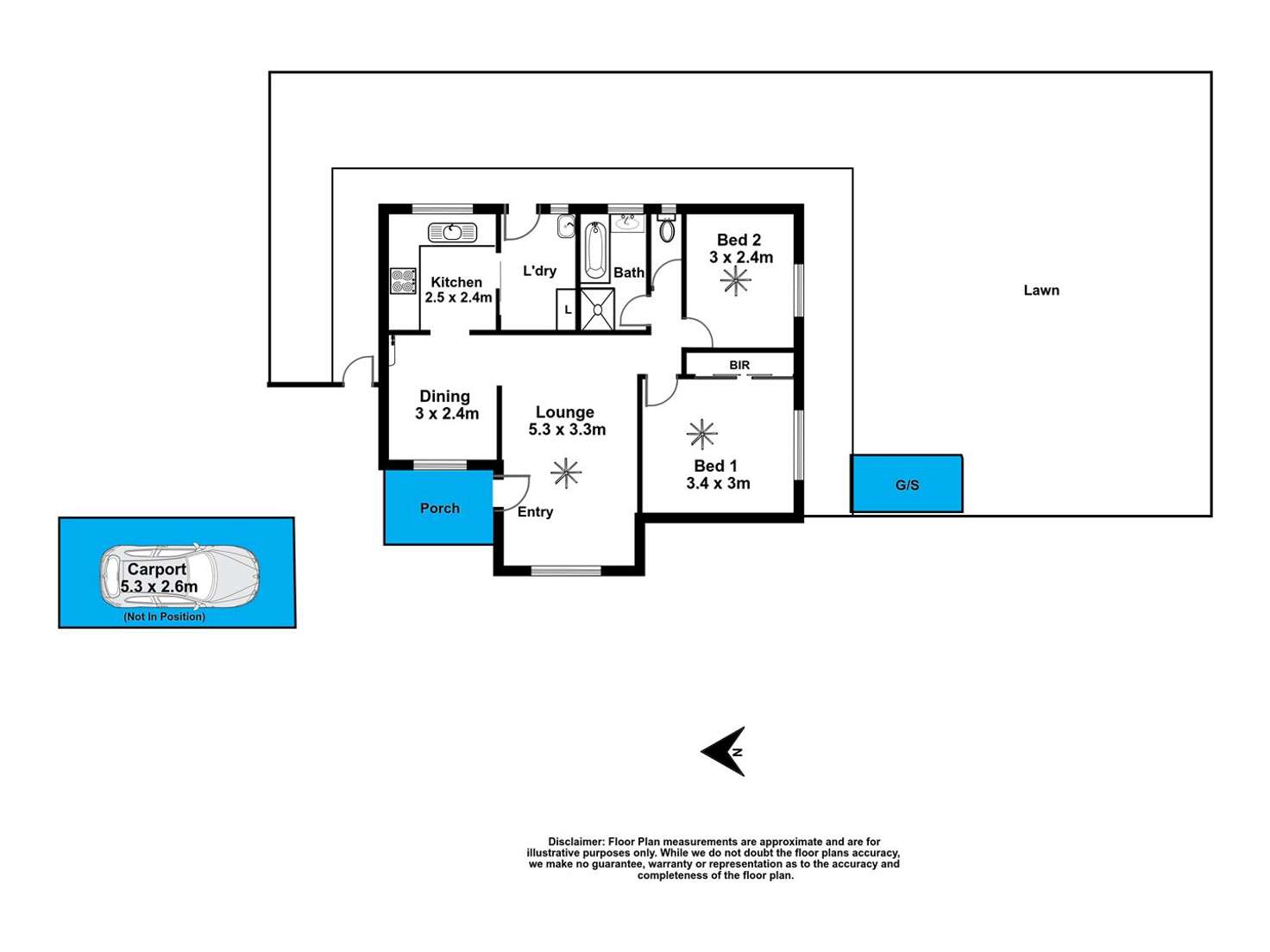 Floorplan of Homely unit listing, Unit 5, 32A McMahon Road, Morphett Vale SA 5162