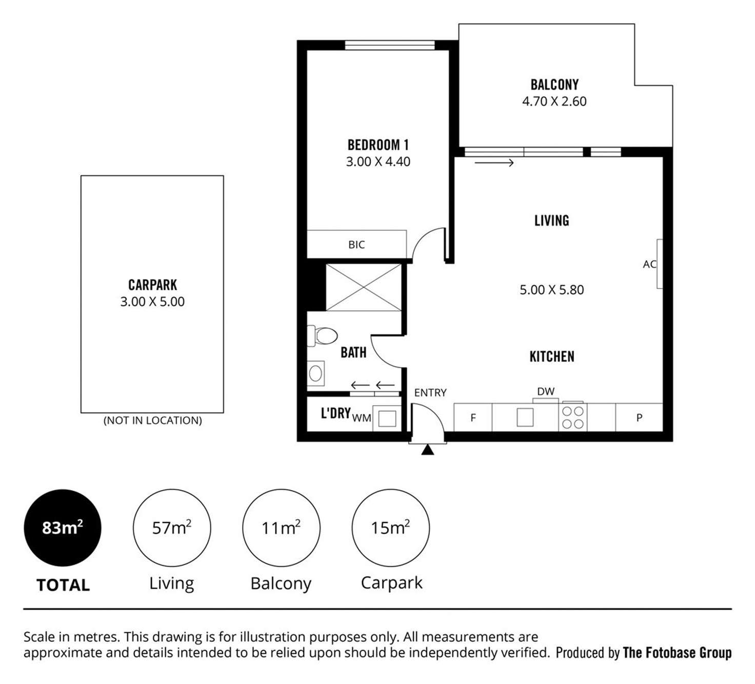 Floorplan of Homely unit listing, 305/89 Buchanan Drive, Woodforde SA 5072