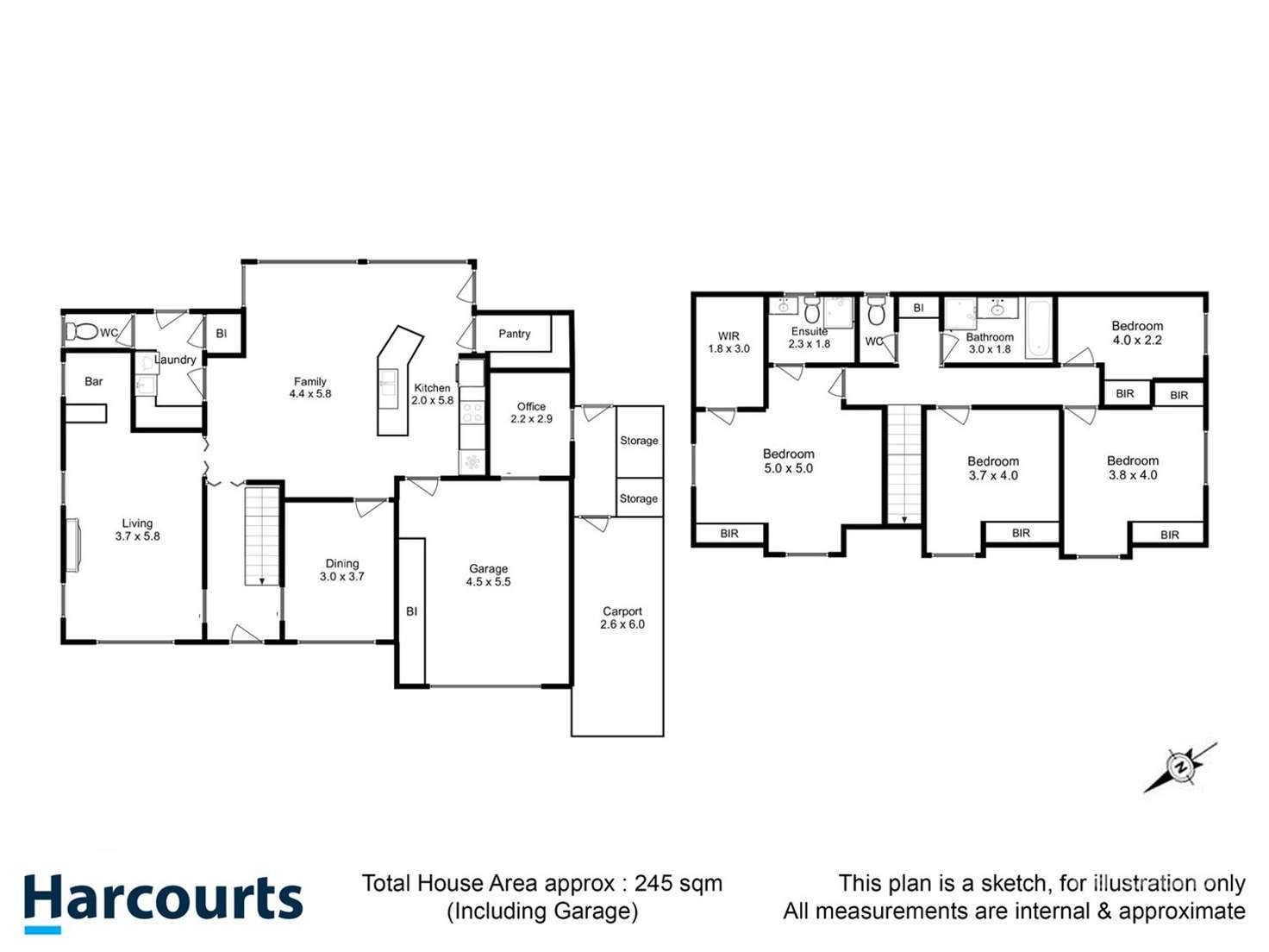 Floorplan of Homely house listing, 46 Merindah Street, Howrah TAS 7018