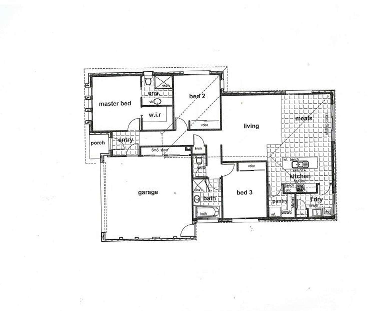 Floorplan of Homely unit listing, 1/23 Beverin Street, Sebastopol VIC 3356