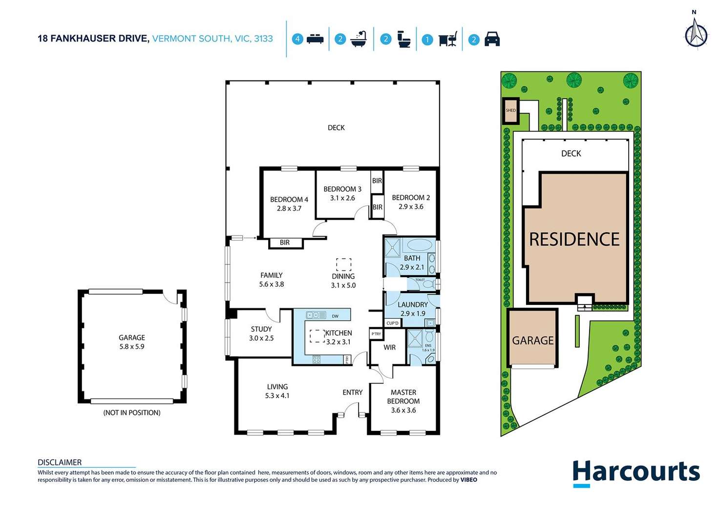 Floorplan of Homely house listing, 18 Fankhauser Drive, Vermont South VIC 3133