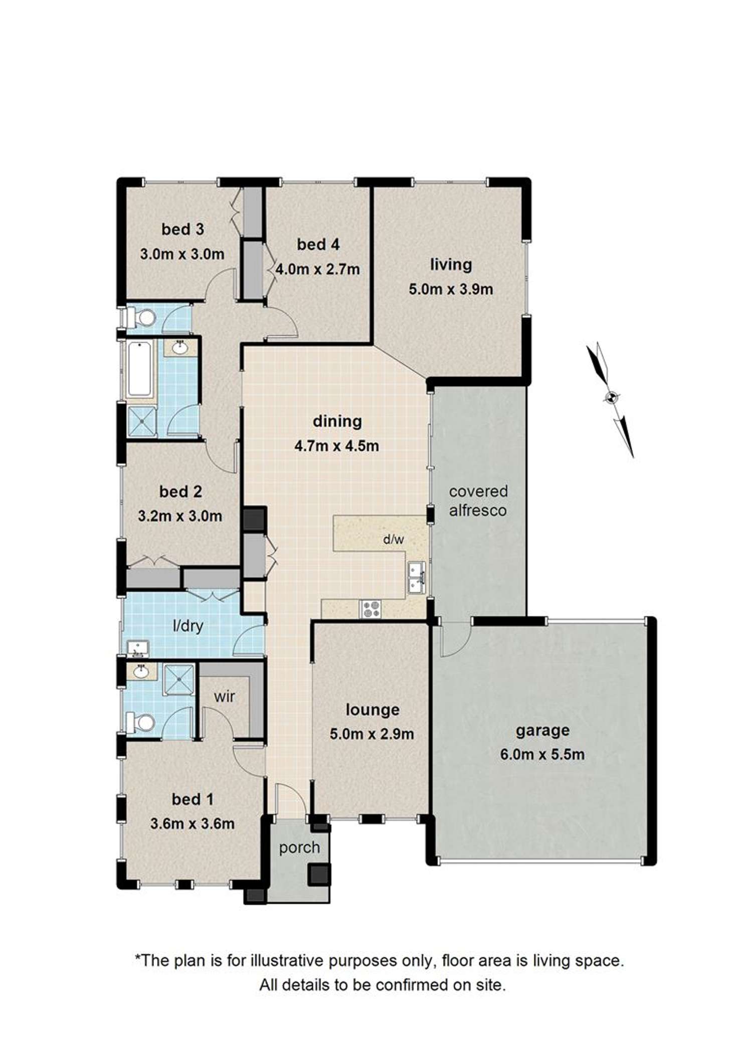 Floorplan of Homely house listing, 1 Alexia Drive, Berwick VIC 3806