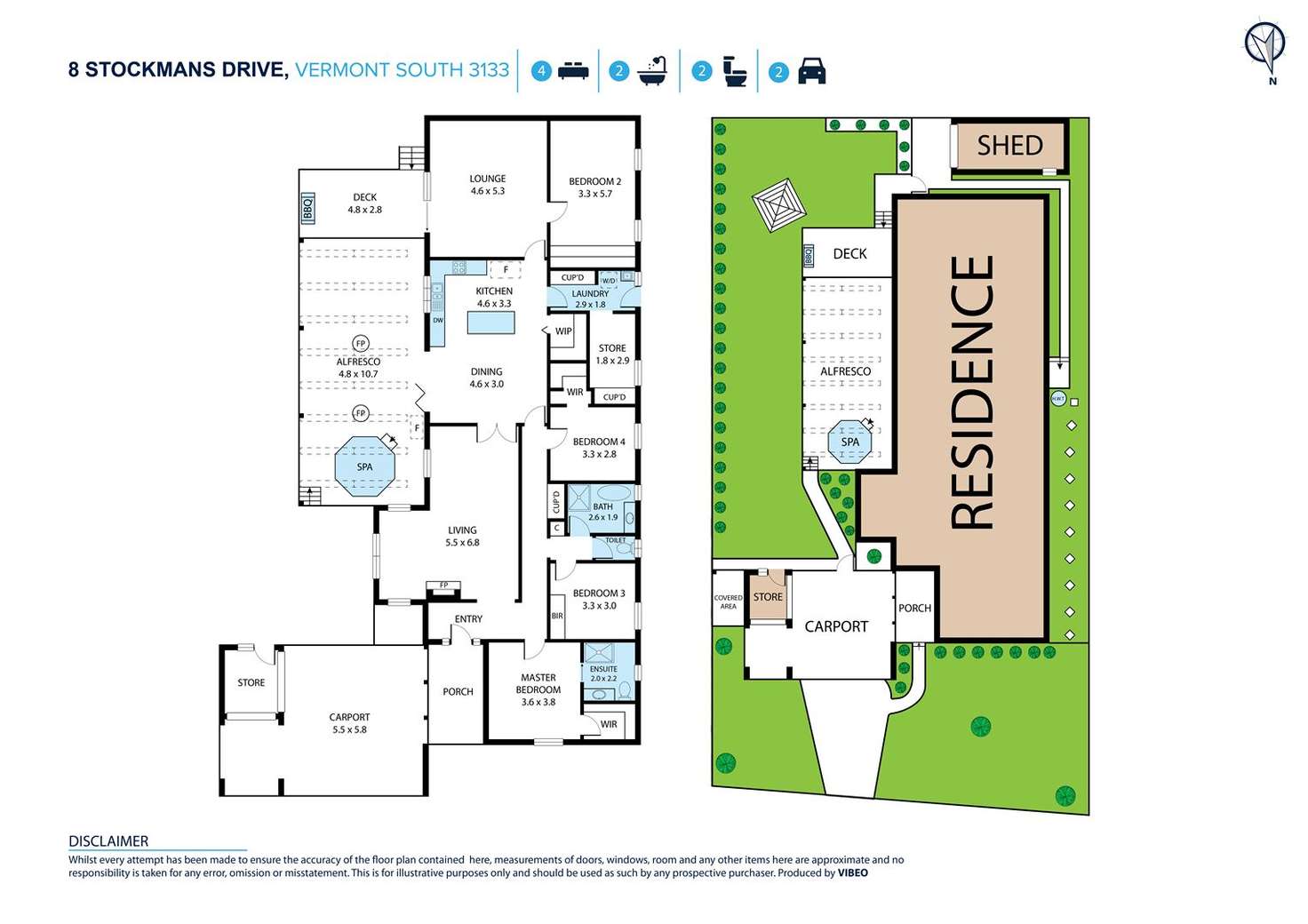 Floorplan of Homely house listing, 8 Stockmans Drive, Vermont South VIC 3133