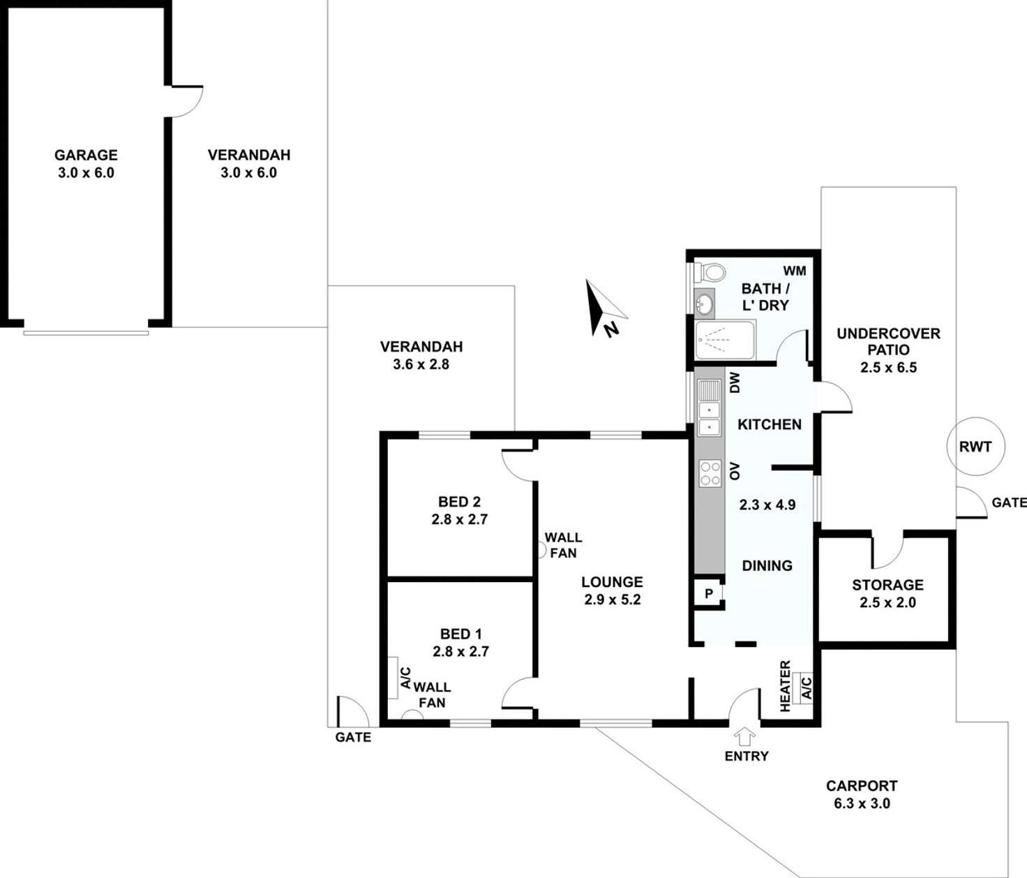 Floorplan of Homely house listing, 15 Crawford Ave, Saddleworth SA 5413