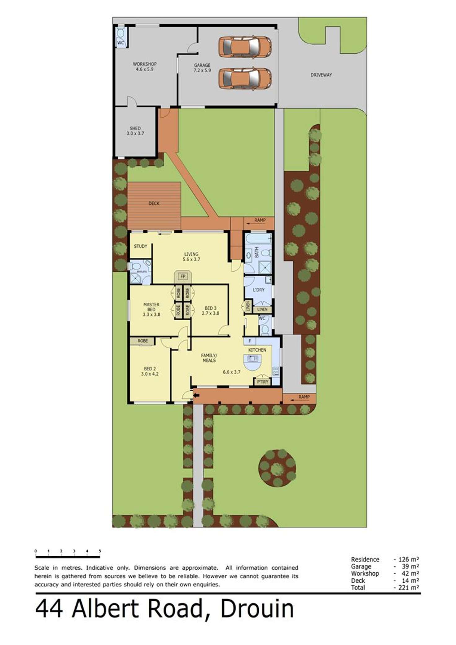 Floorplan of Homely house listing, 44 Albert Road, Drouin VIC 3818