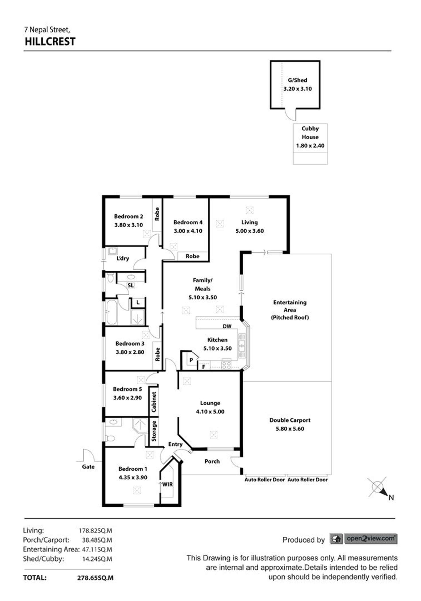 Floorplan of Homely house listing, 7 Nepal Street, Hillcrest SA 5086