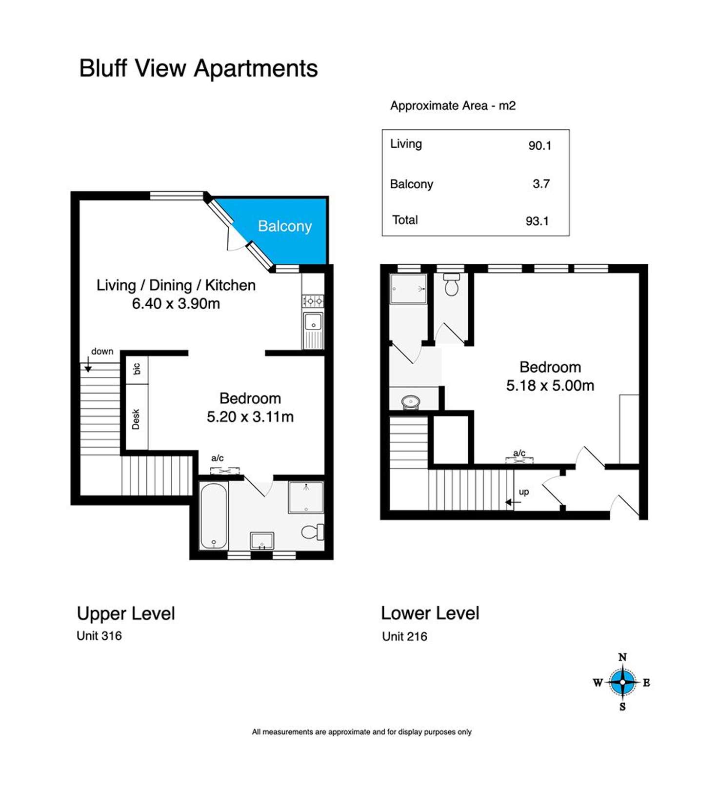 Floorplan of Homely apartment listing, 216 & 316/123 Franklin Parade, Encounter Bay SA 5211