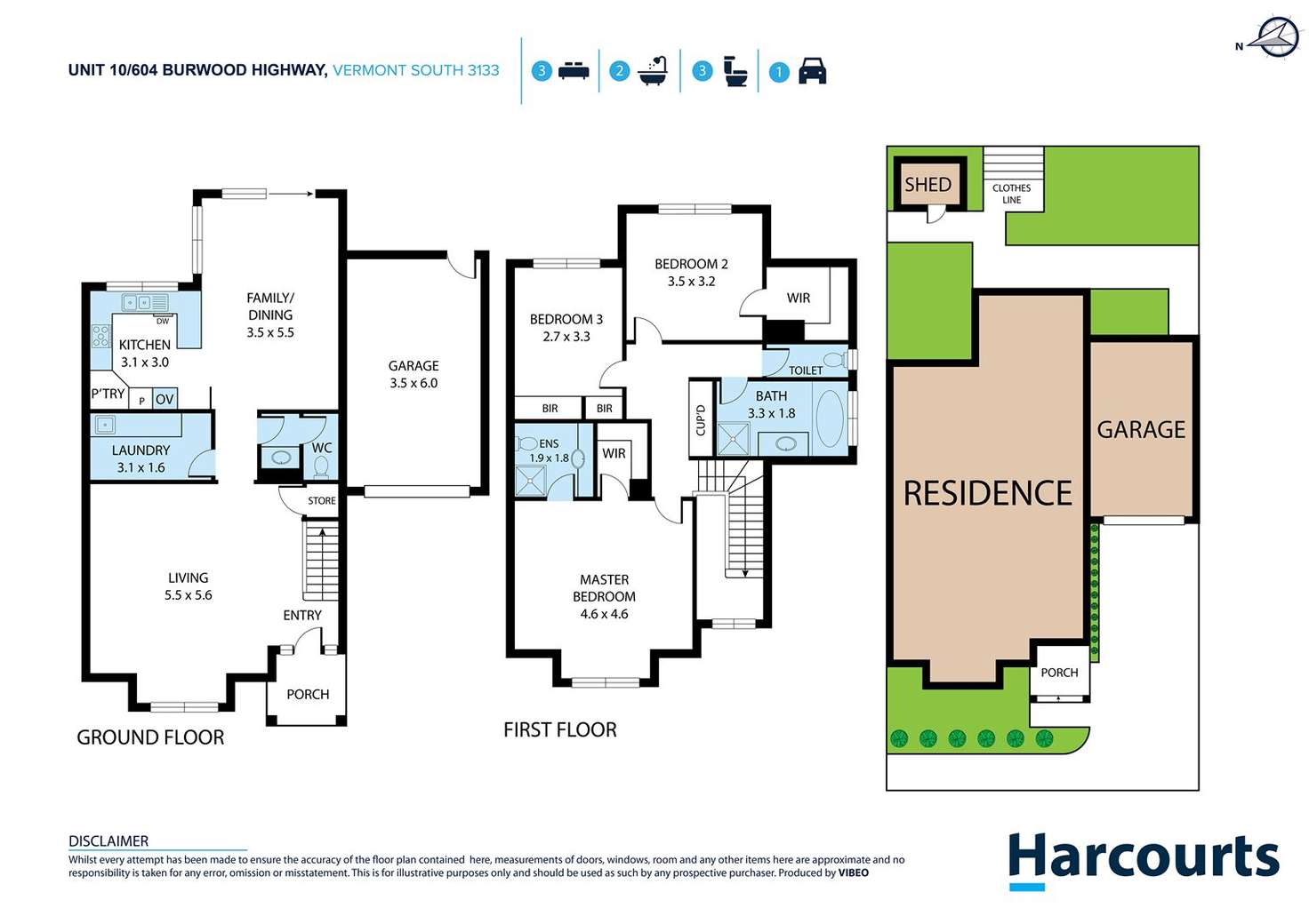 Floorplan of Homely townhouse listing, 10/604 Burwood Highway, Vermont South VIC 3133