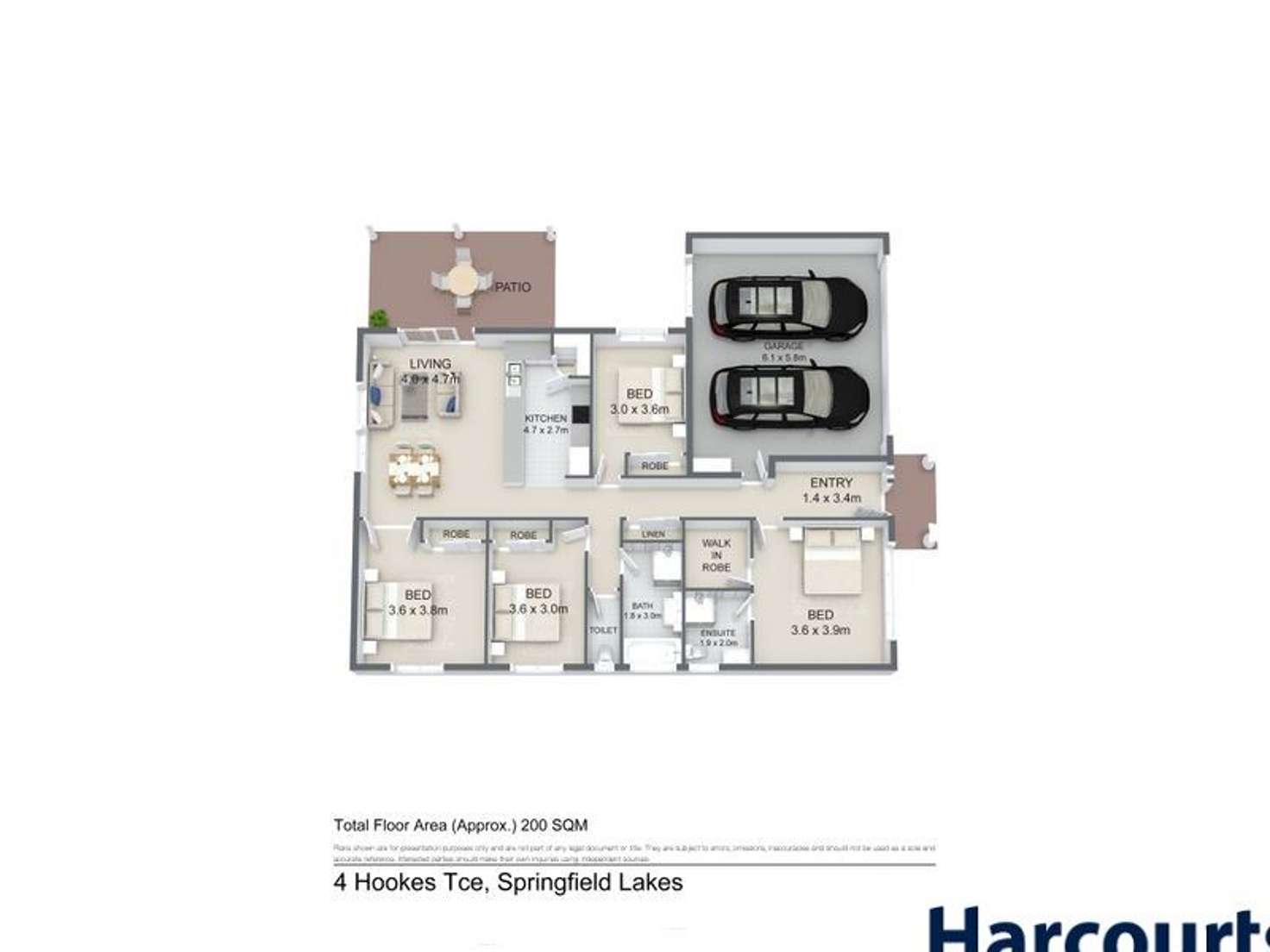 Floorplan of Homely house listing, 4 Hookes Terrace, Springfield Lakes QLD 4300