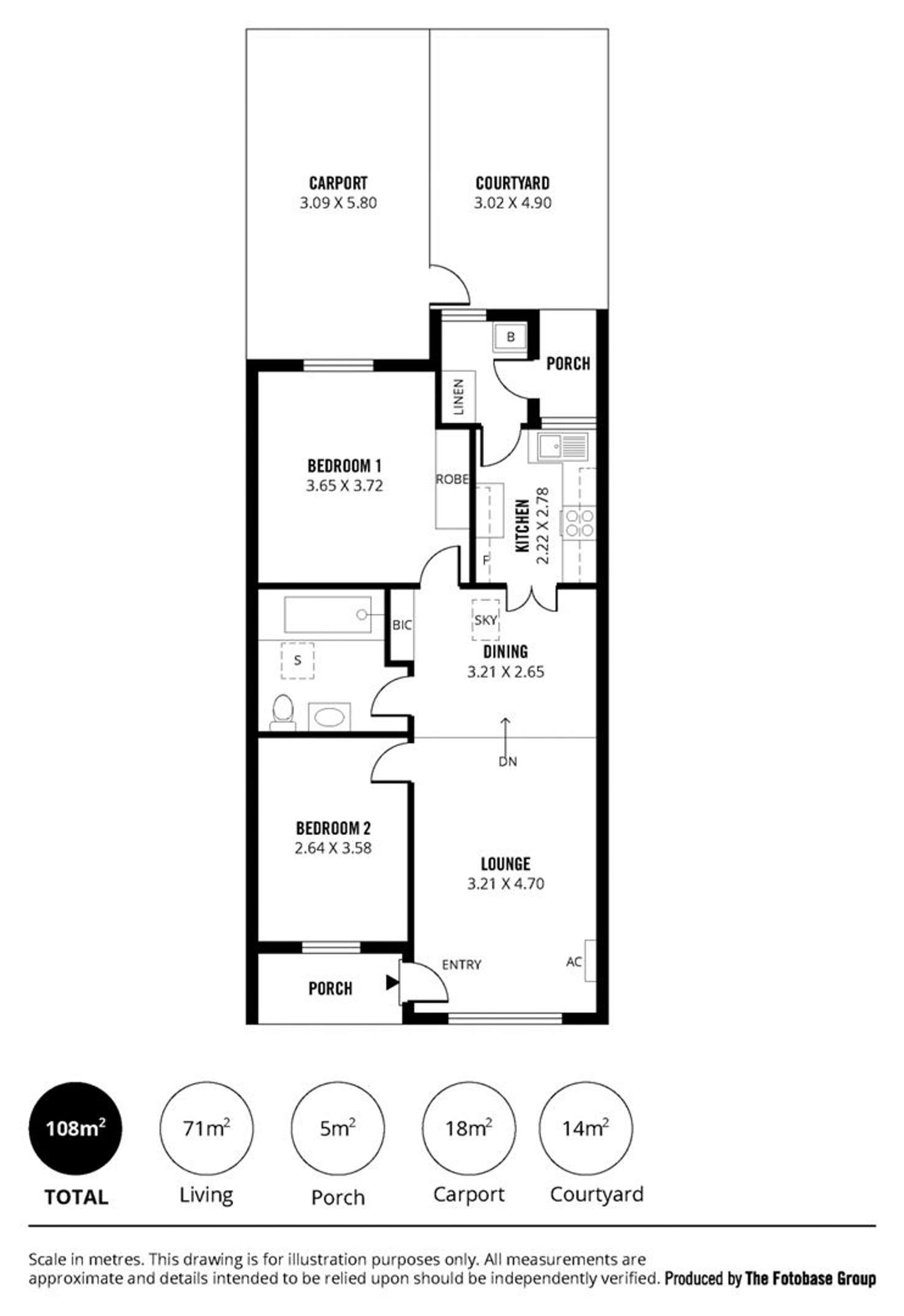 Floorplan of Homely unit listing, 2/4 Carey Street, Magill SA 5072