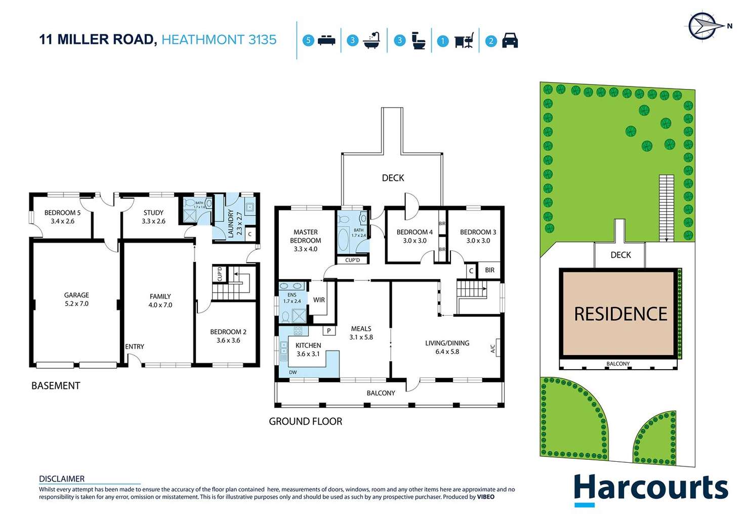 Floorplan of Homely house listing, 11 Miller Road, Heathmont VIC 3135