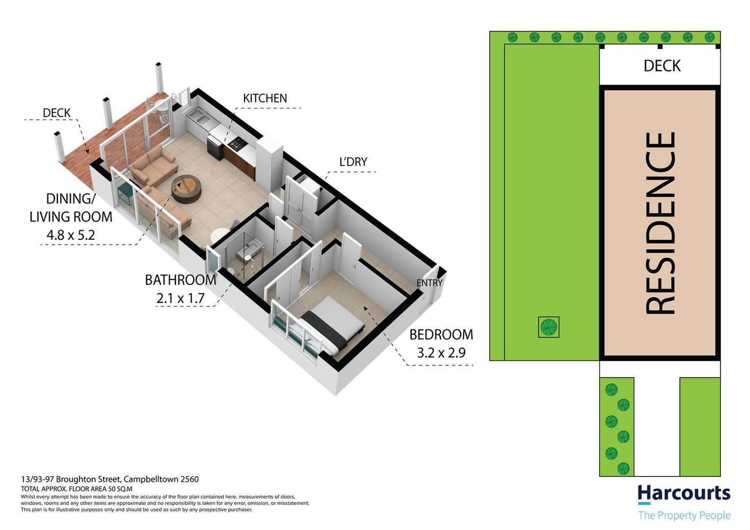 Floorplan of Homely villa listing, 13/93-97 Broughton Street, Campbelltown NSW 2560