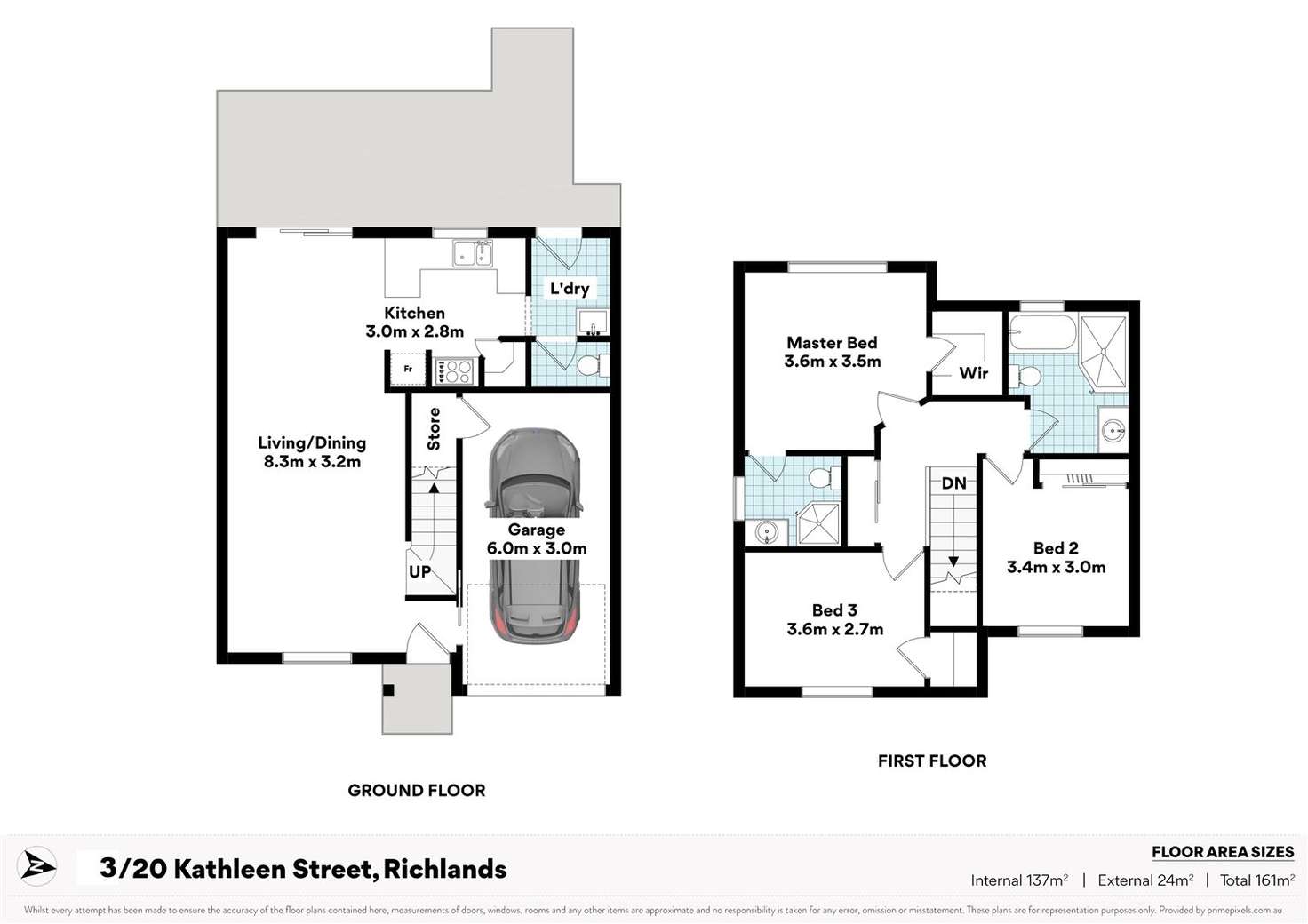 Floorplan of Homely townhouse listing, 3/20 Kathleen Street, Richlands QLD 4077