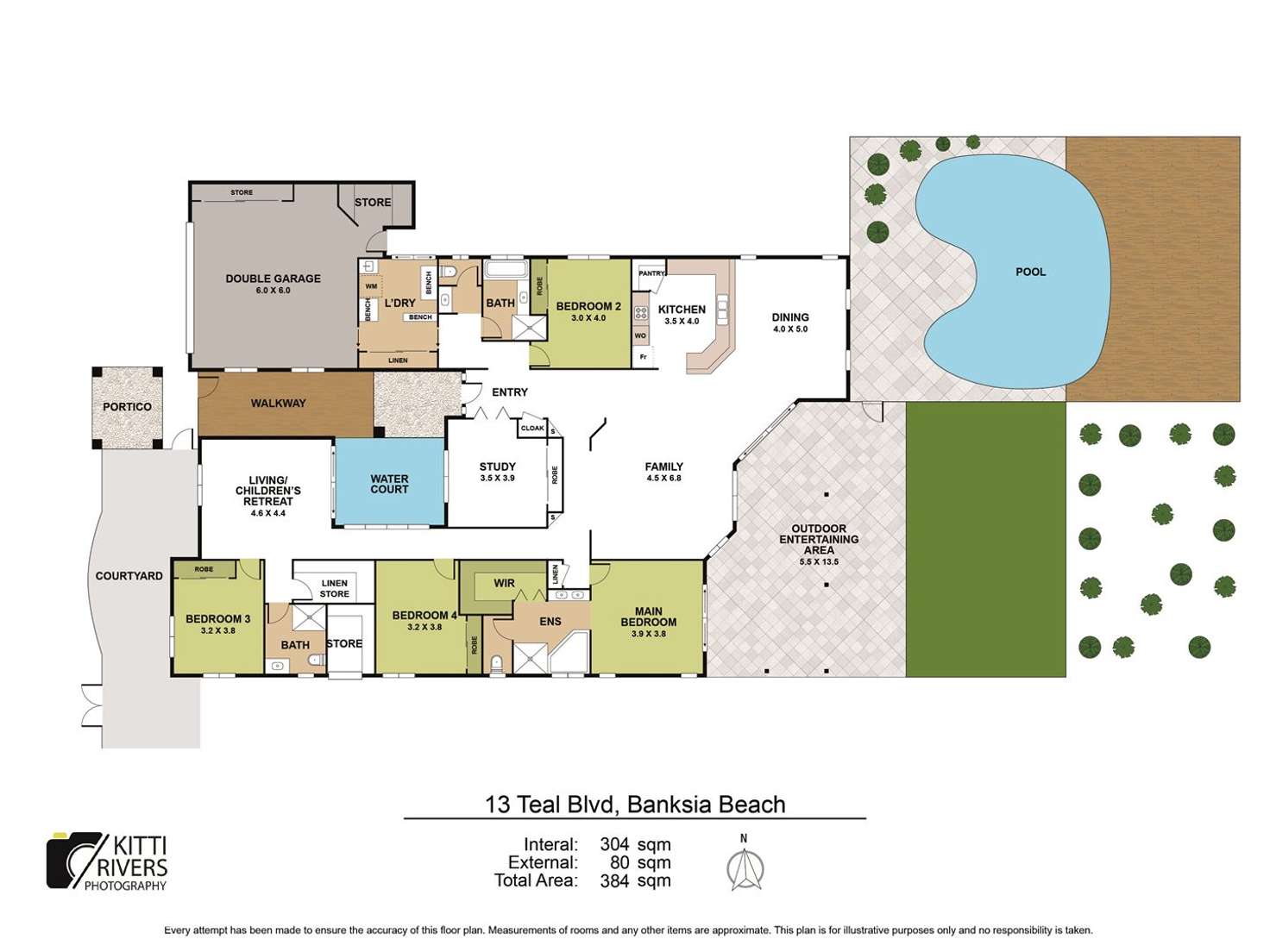 Floorplan of Homely house listing, 13 Teal Boulevard, Banksia Beach QLD 4507