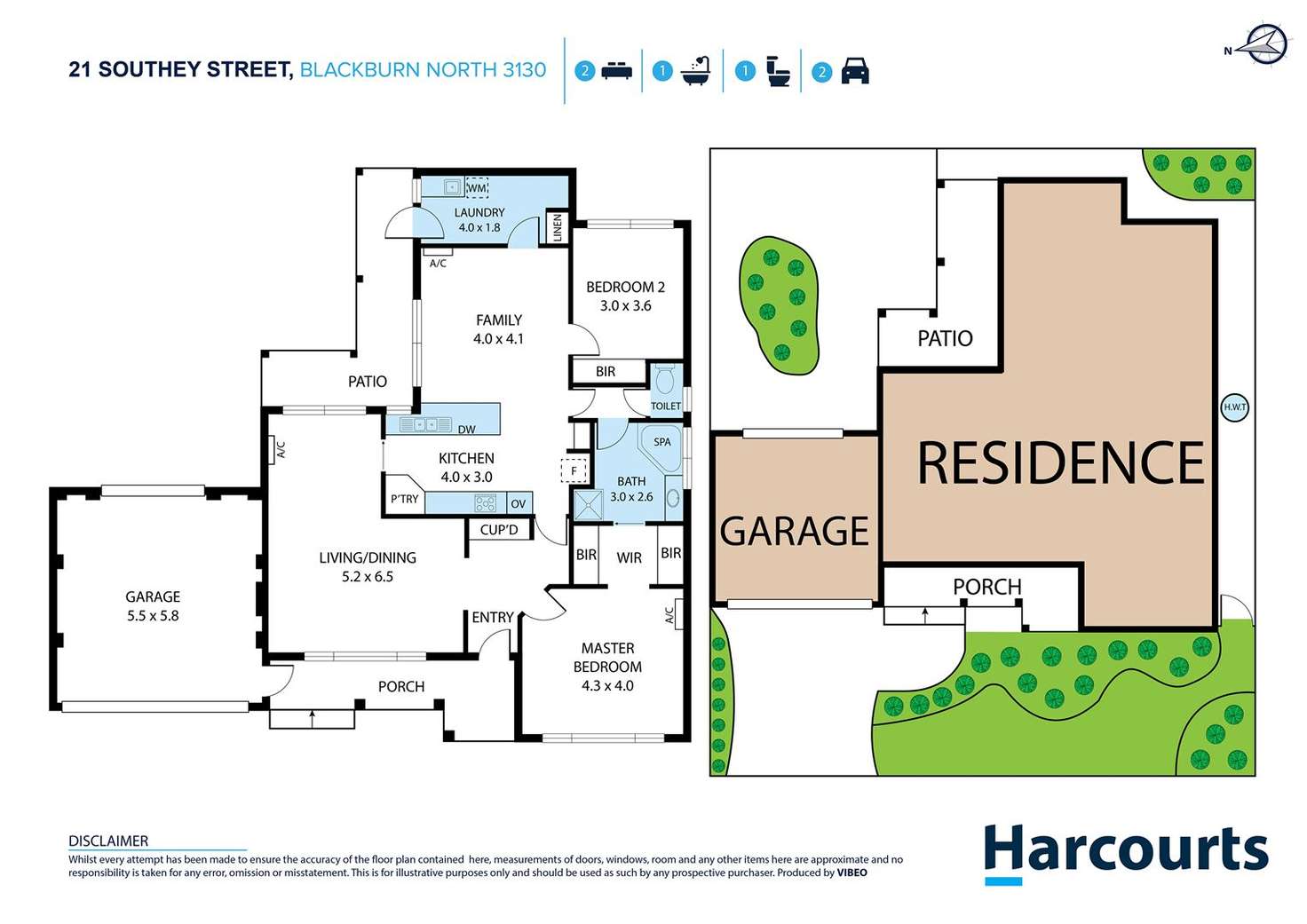 Floorplan of Homely house listing, 21 Southey Street, Blackburn North VIC 3130
