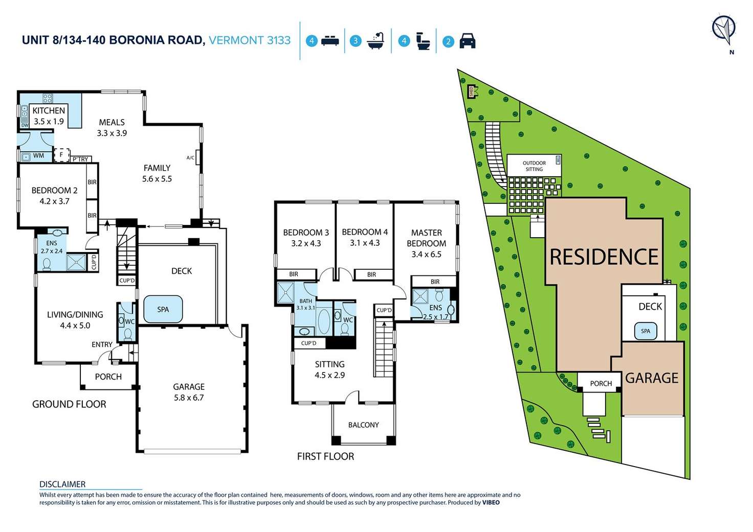 Floorplan of Homely townhouse listing, 8/134-140 Boronia Road, Vermont VIC 3133