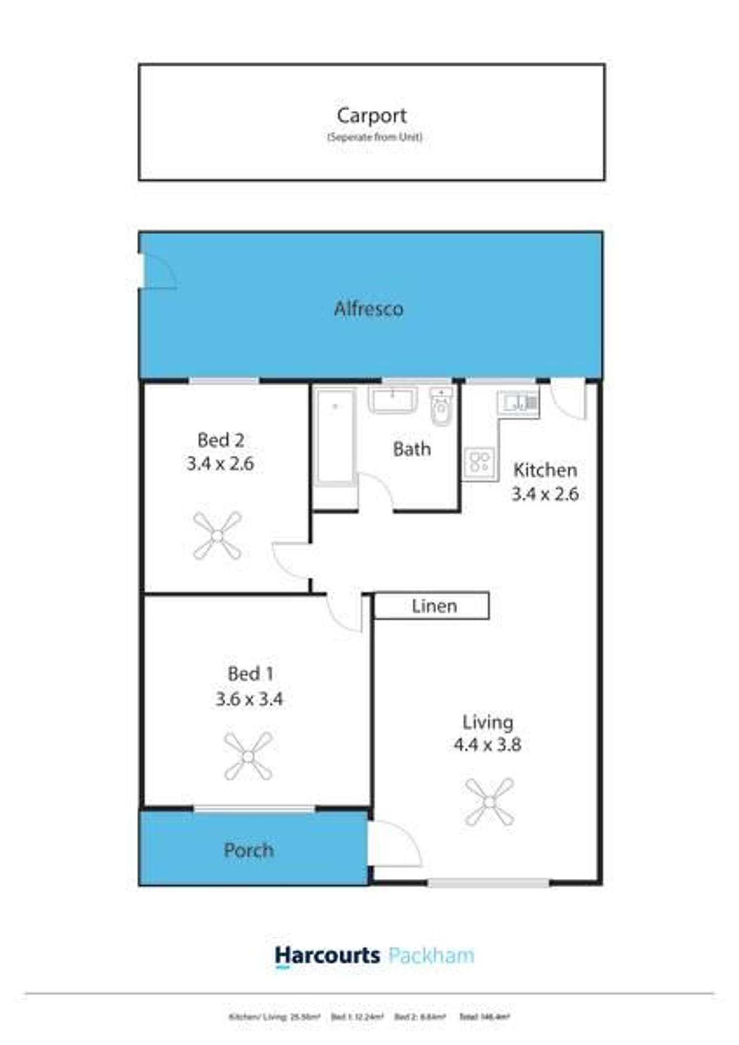 Floorplan of Homely unit listing, Address available on request