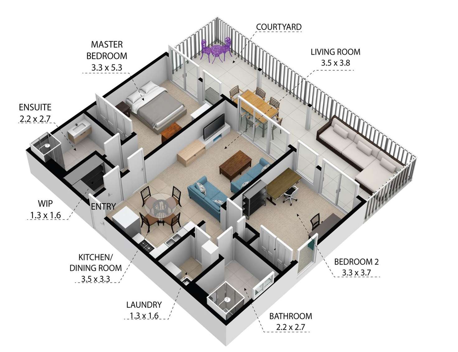 Floorplan of Homely unit listing, 3/110 Kellicar Road, Campbelltown NSW 2560
