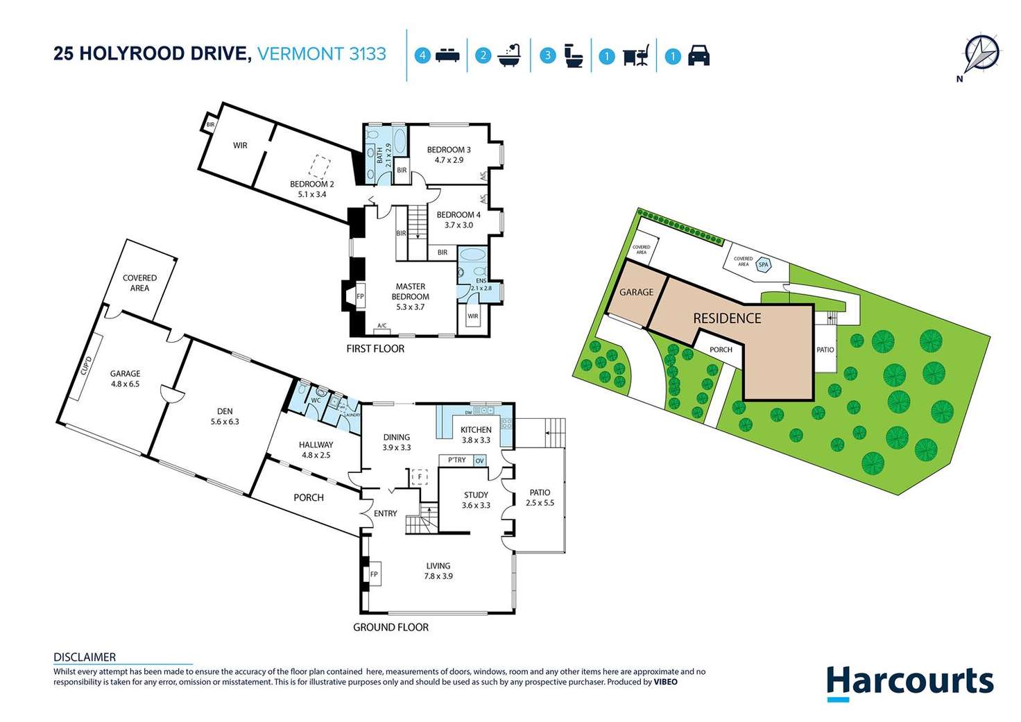 Floorplan of Homely house listing, 25 Holyrood Drive, Vermont VIC 3133