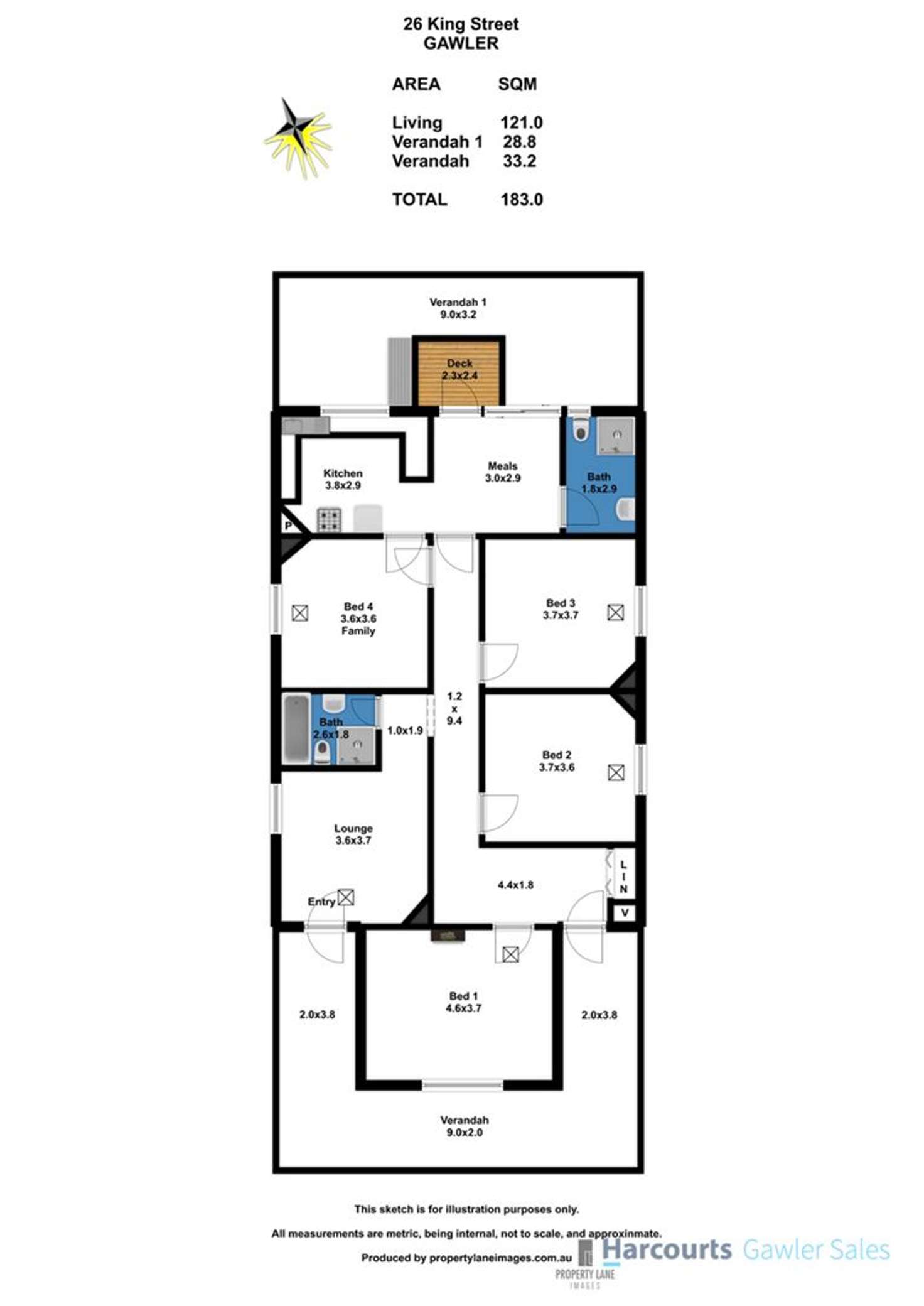 Floorplan of Homely house listing, 26 King Street, Gawler SA 5118