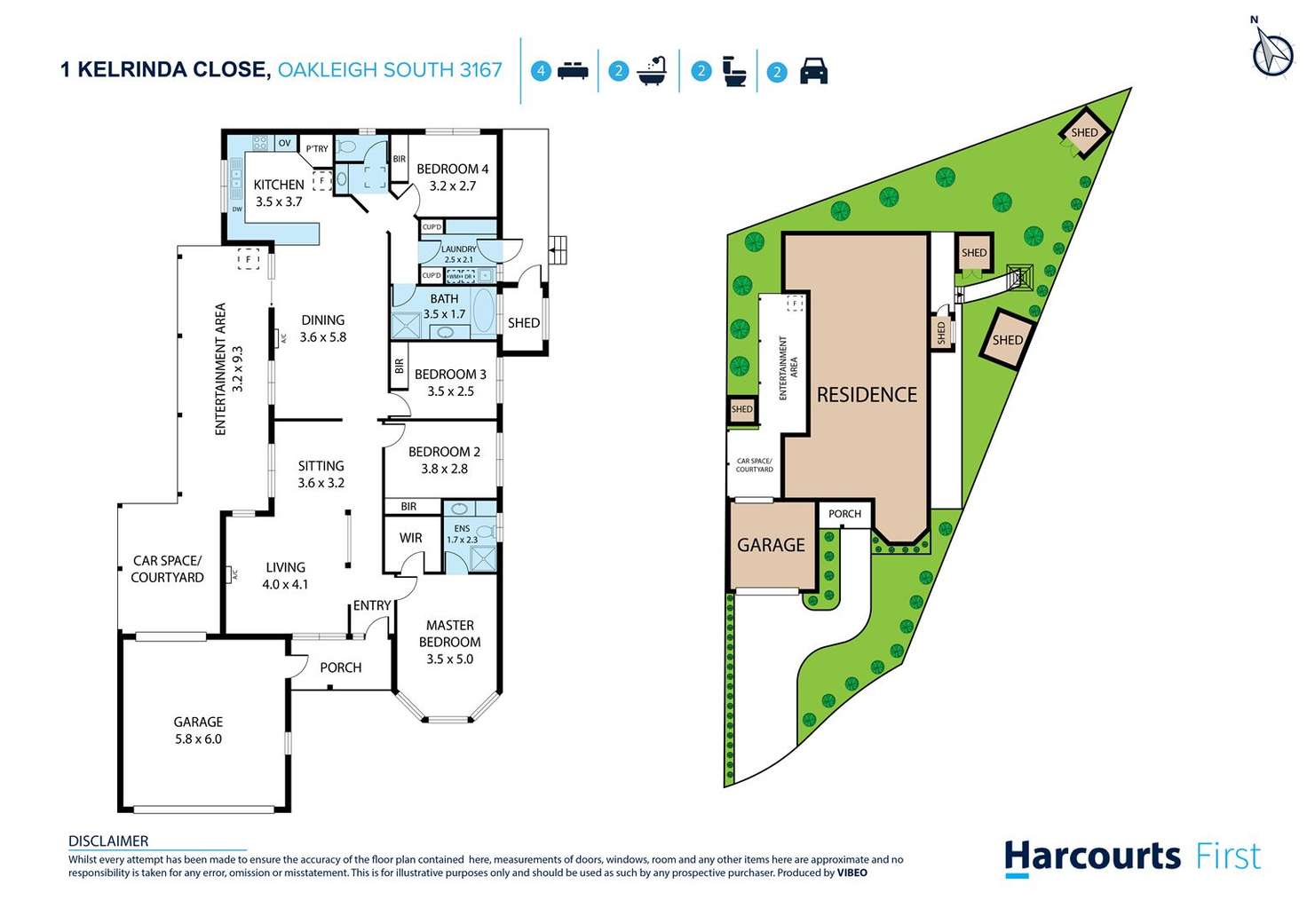 Floorplan of Homely house listing, 1 Kelrinda Close, Oakleigh South VIC 3167