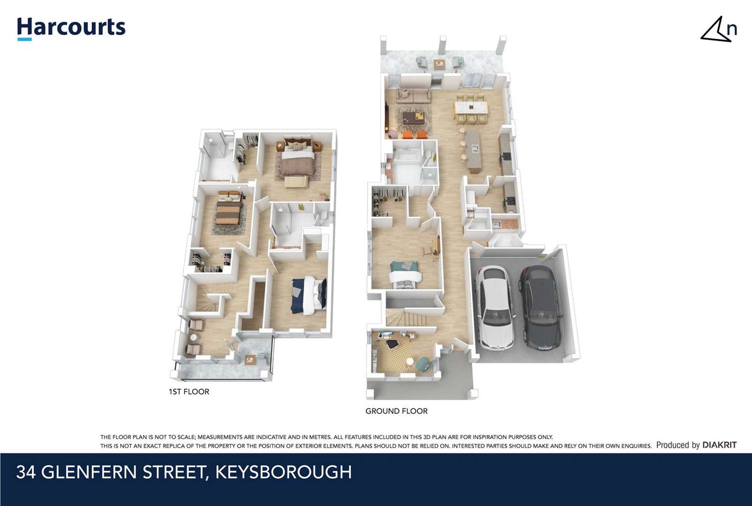 Floorplan of Homely house listing, 34 Glenfern Street, Keysborough VIC 3173