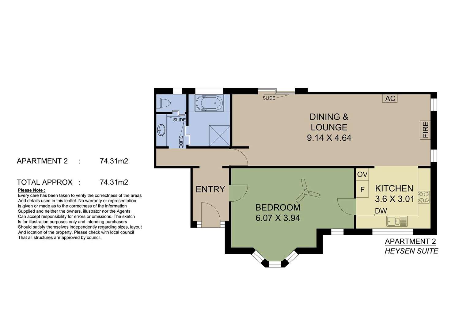 Floorplan of Homely unit listing, 2/107 Mount Barker Road, Hahndorf SA 5245