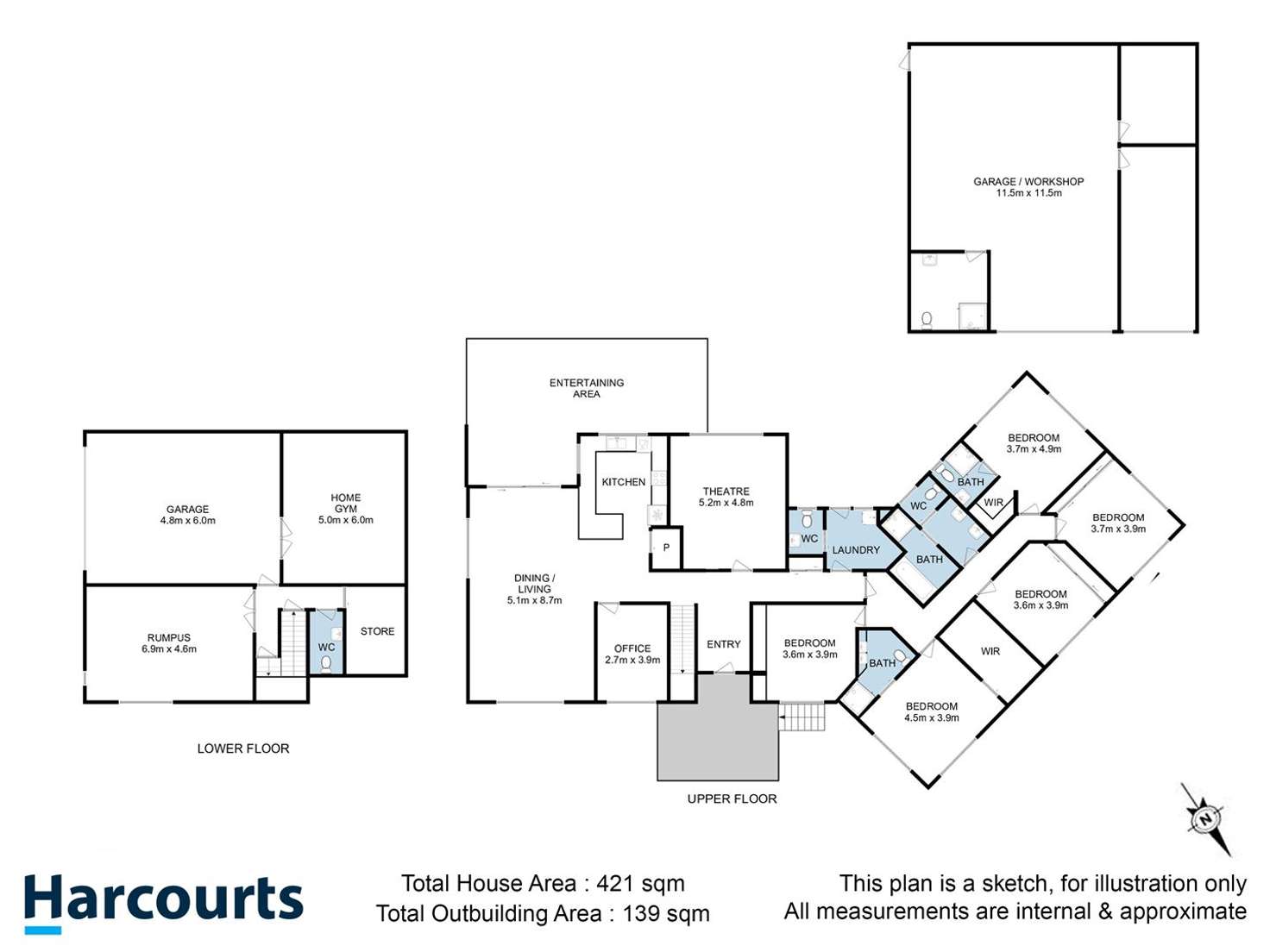 Floorplan of Homely house listing, 187 Lucaston Road, Lucaston TAS 7109