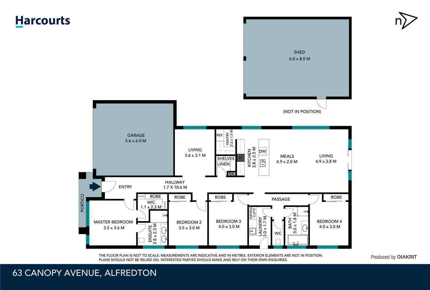 Floorplan of Homely house listing, 63 Canopy Avenue, Alfredton VIC 3350