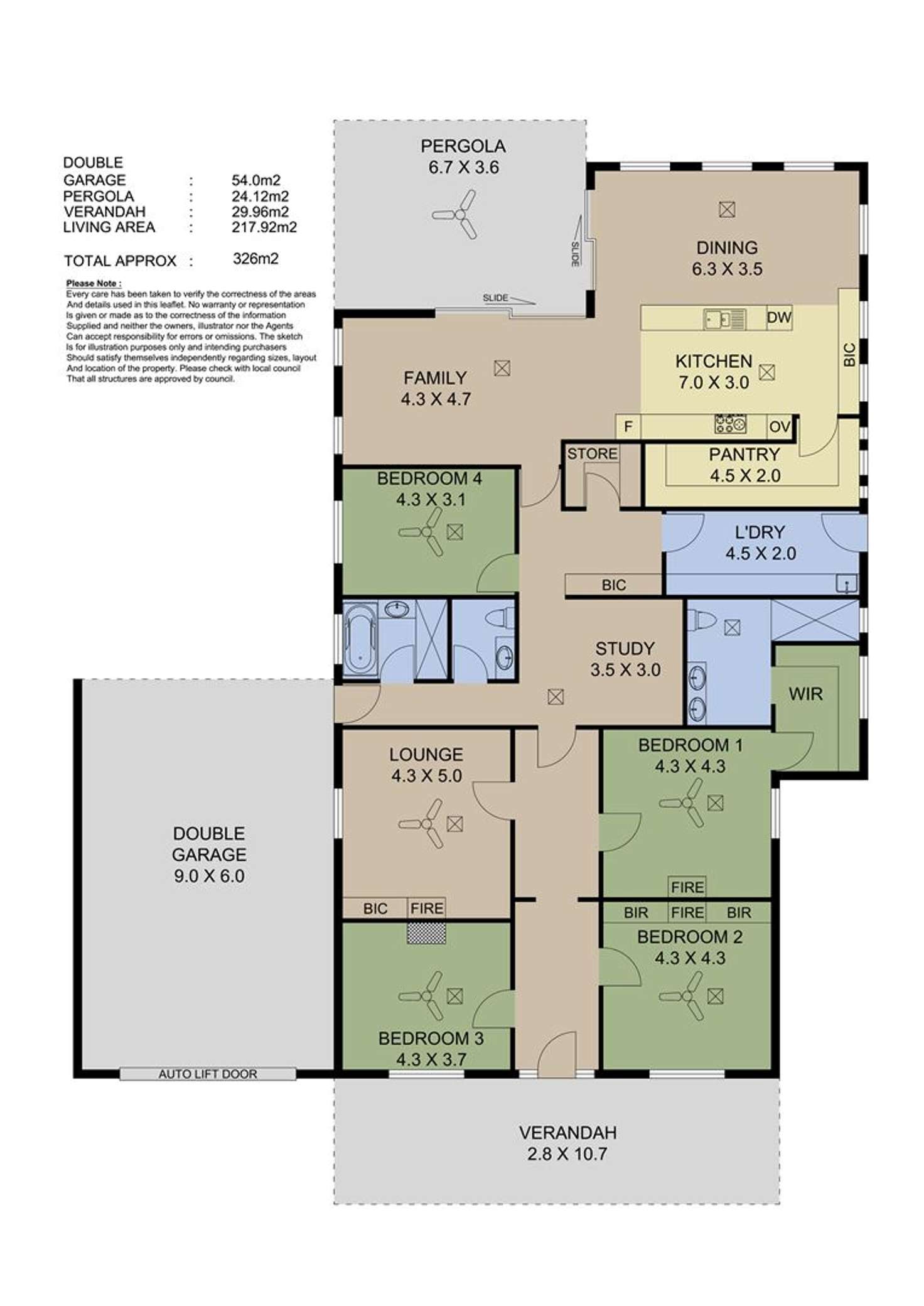 Floorplan of Homely house listing, 67A Forest Avenue, Black Forest SA 5035